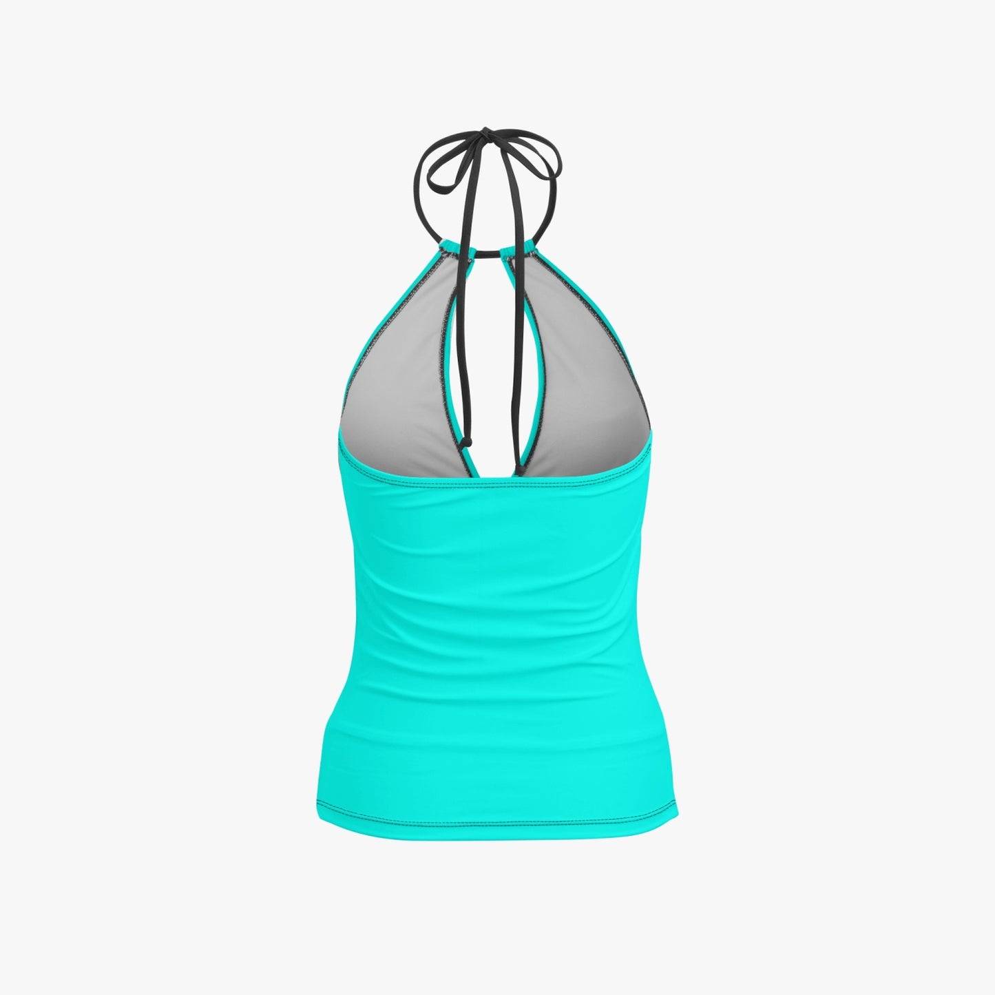 1033. Halter Top Two-Piece Tankini Swimsuit