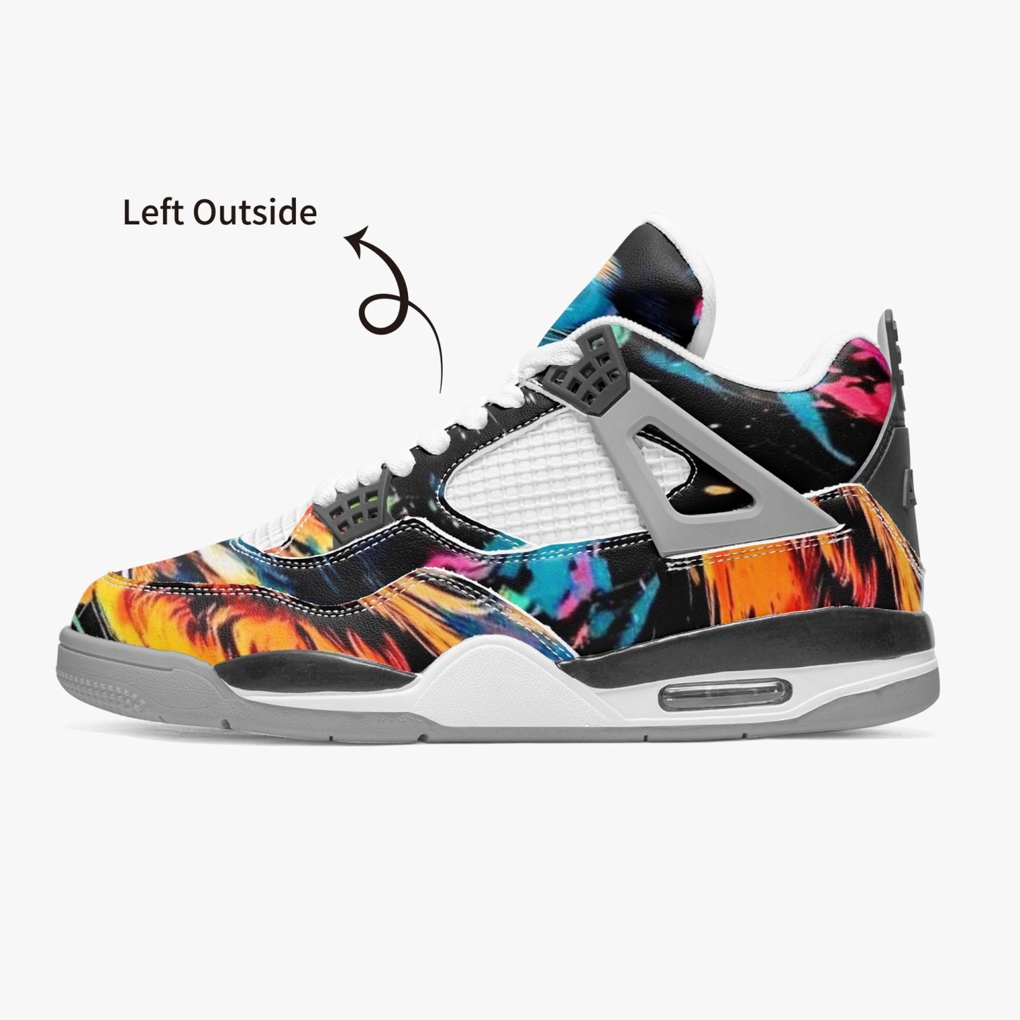 699. AJ4 Basketball Sneakers -Grey Sole