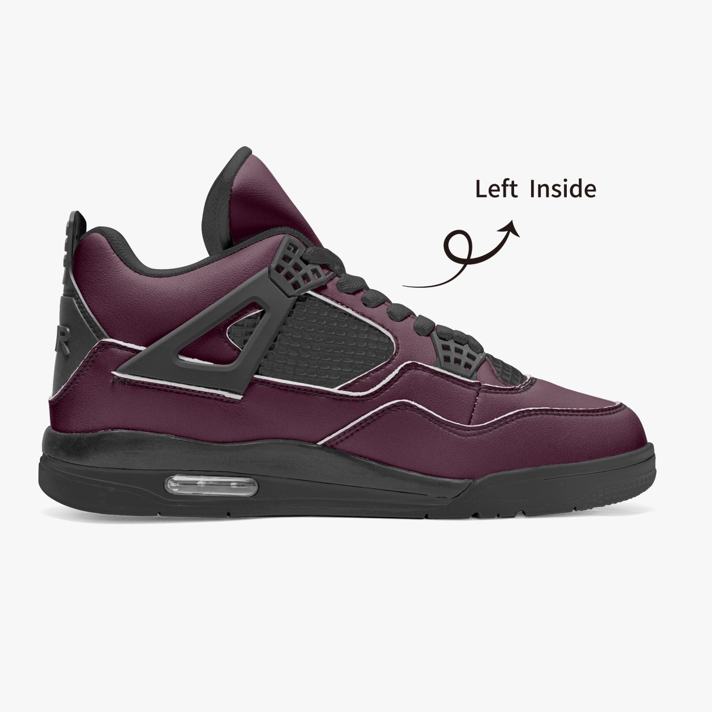 698. AJ4 Basketball Sneakers -Black Sole