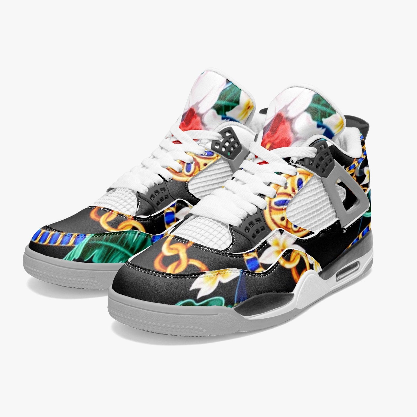 699. AJ4 Basketball Sneakers -Grey Sole