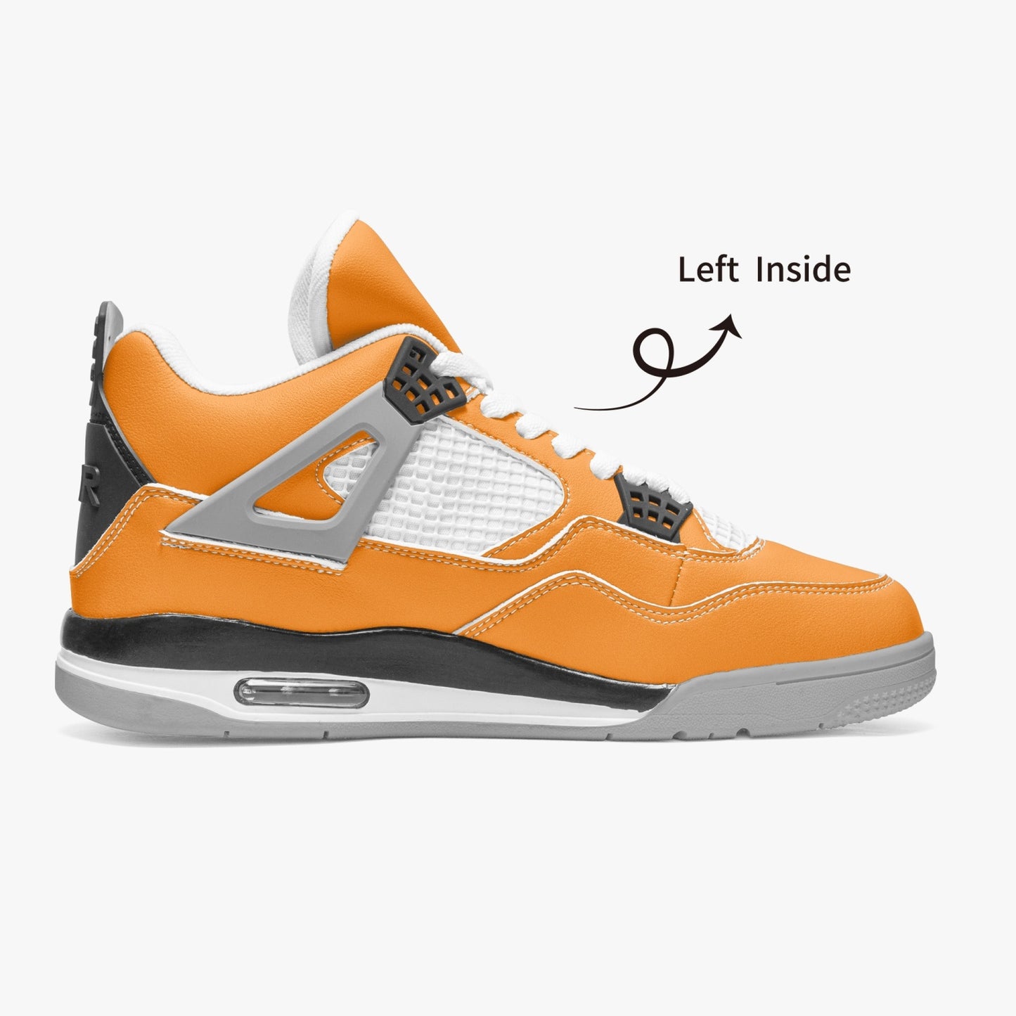 699. AJ4 Basketball Sneakers -Grey Sole
