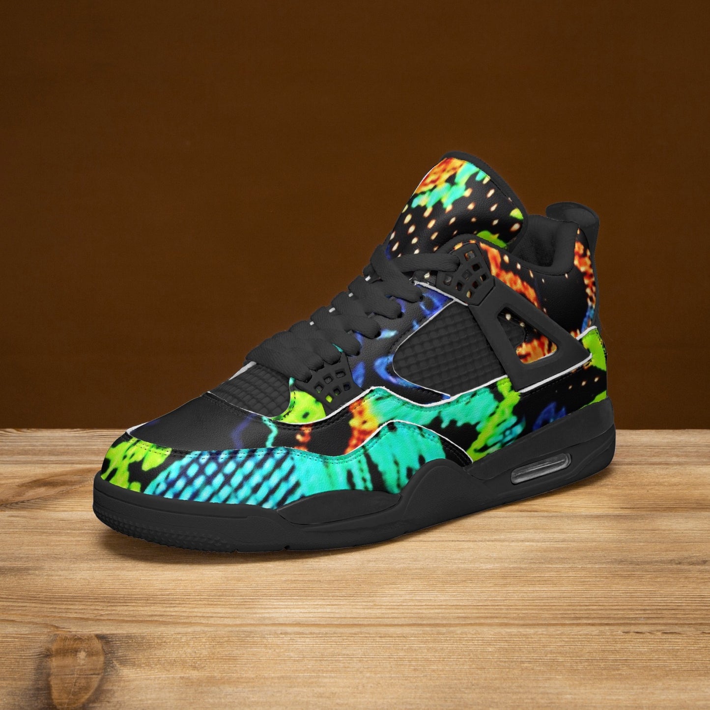 698. AJ4 Basketball Sneakers -Black Sole