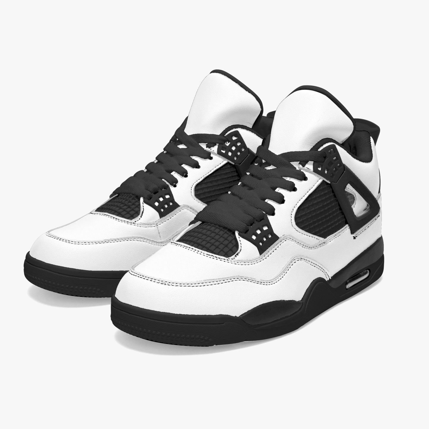 698. AJ4 Basketball Sneakers -Black Sole