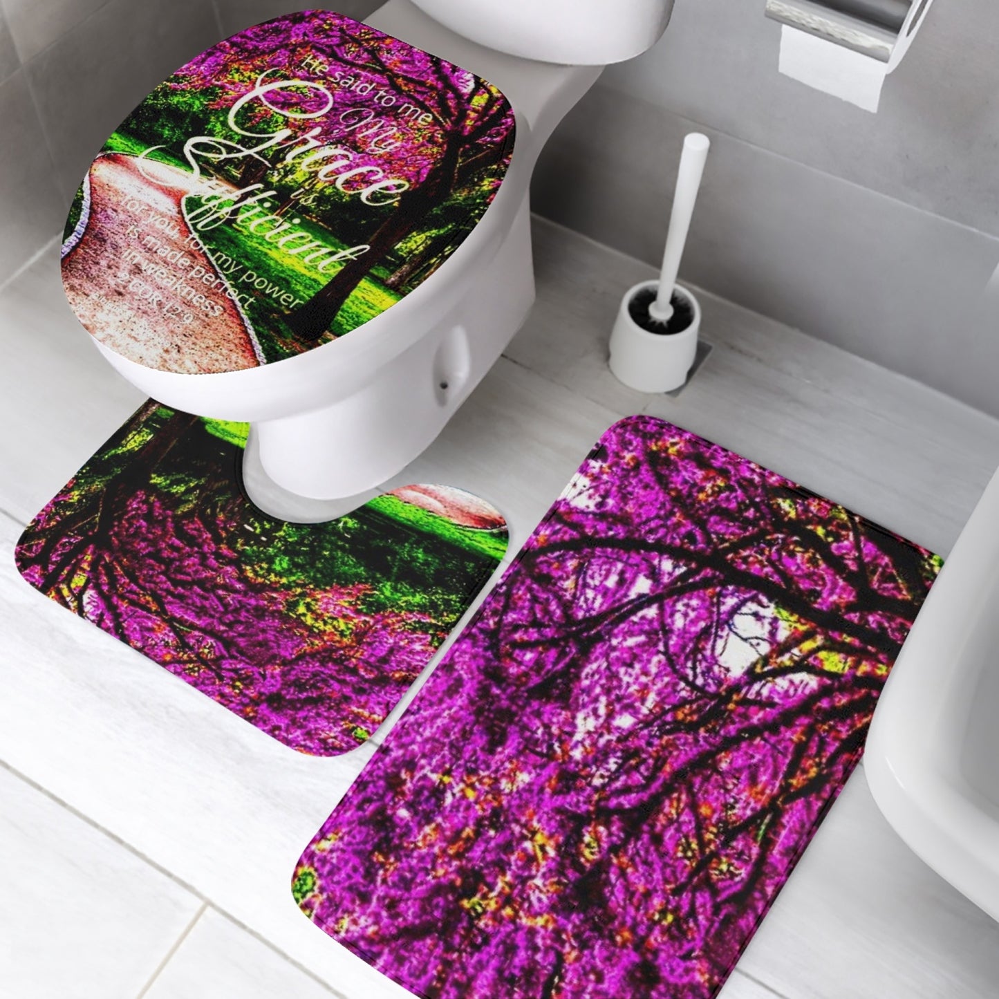 778. 3 Pcs Toilet Rug Set