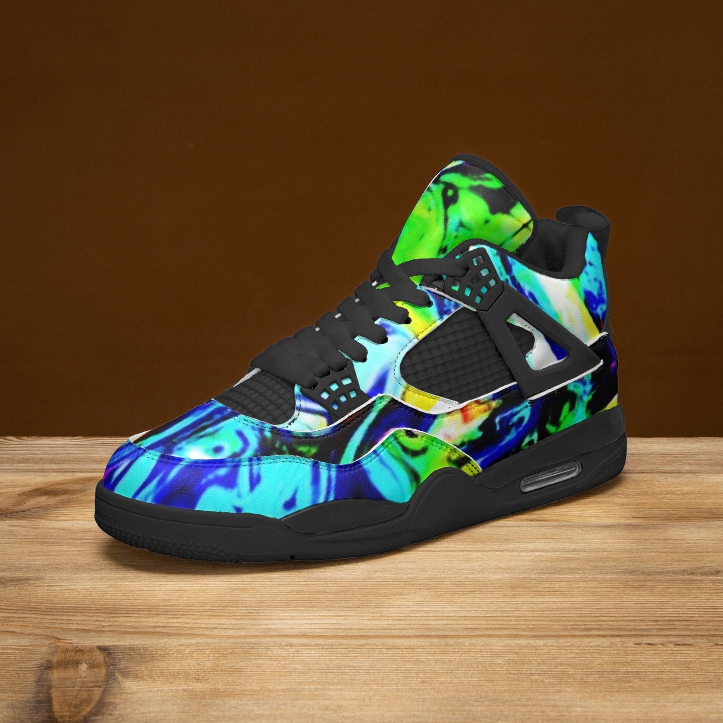 698. AJ4 Basketball Sneakers -Black Sole