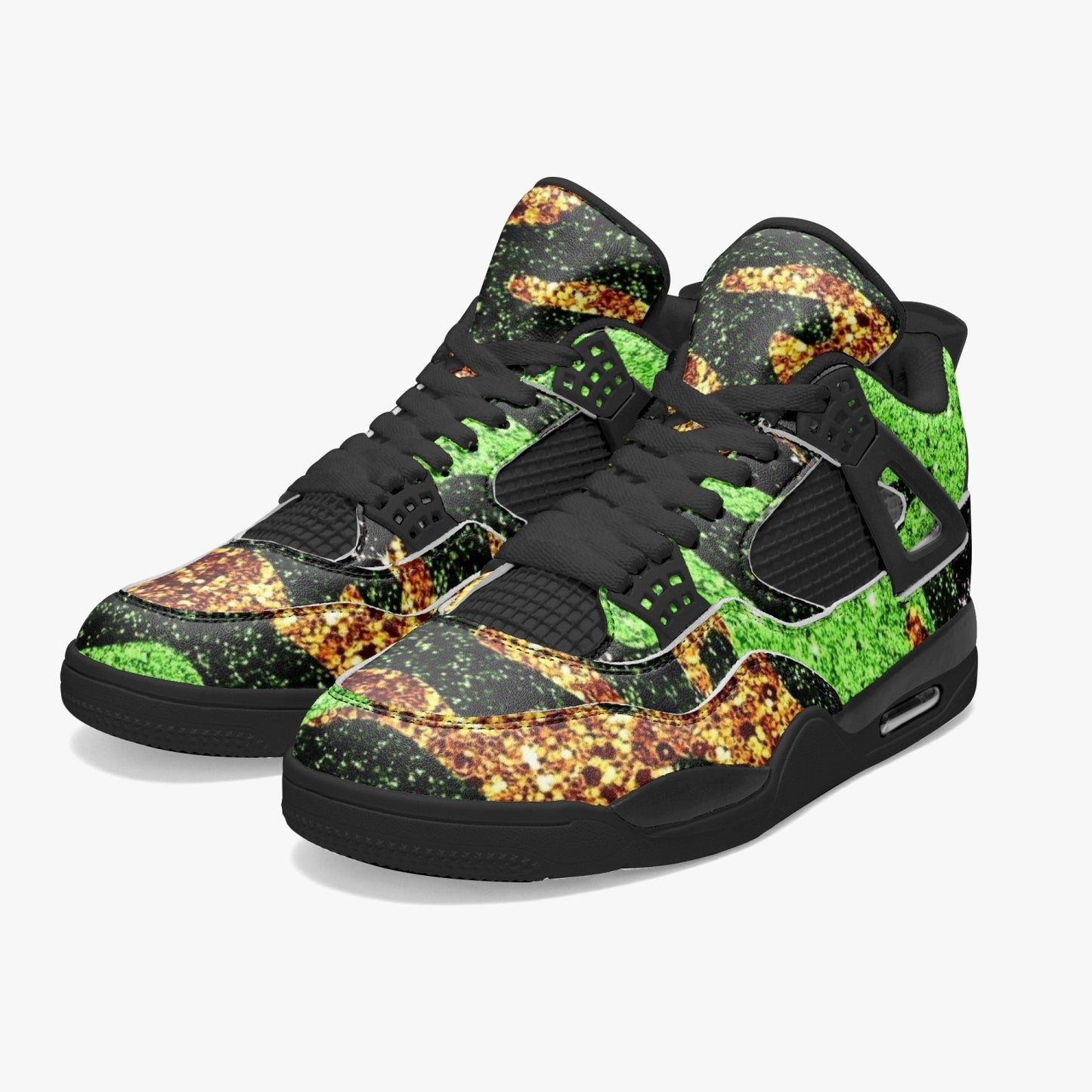698. AJ4 Basketball Sneakers -Black Sole