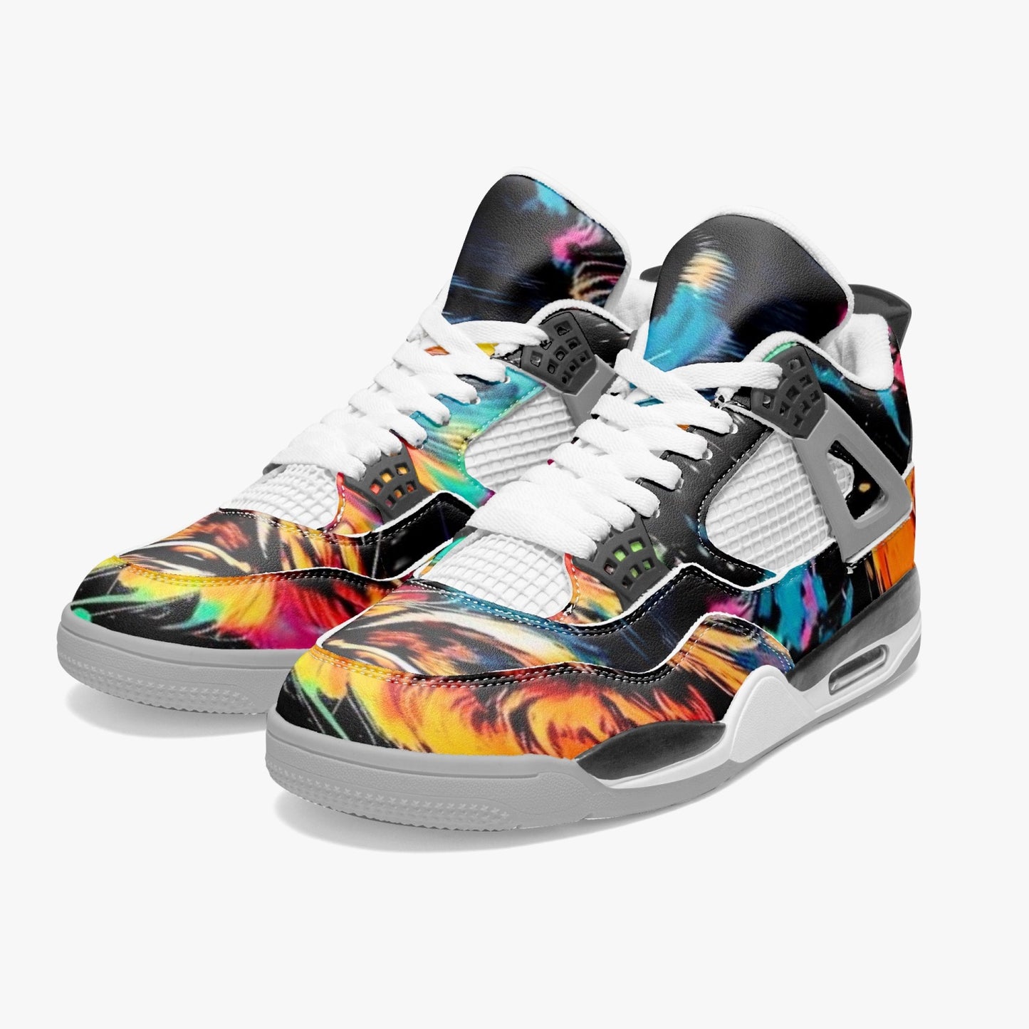 699. AJ4 Basketball Sneakers -Grey Sole