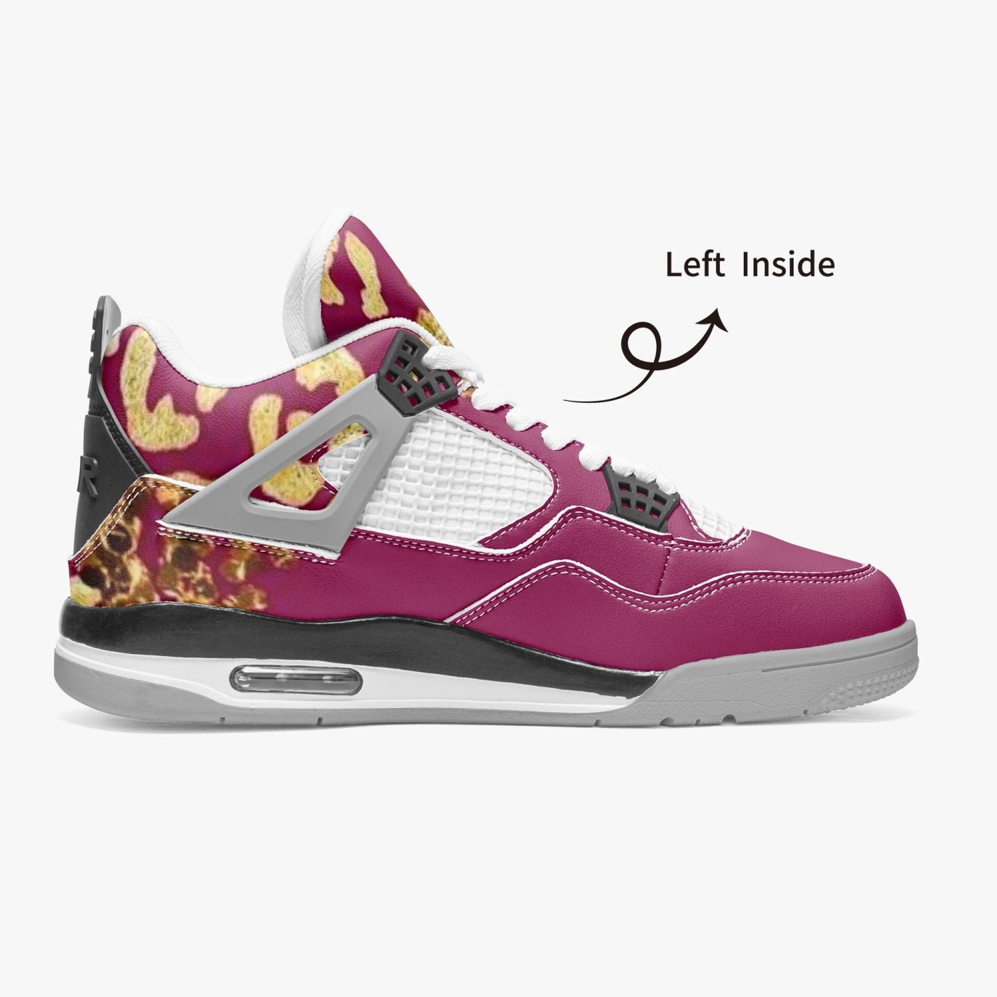 699. AJ4 Basketball Sneakers -Grey Sole