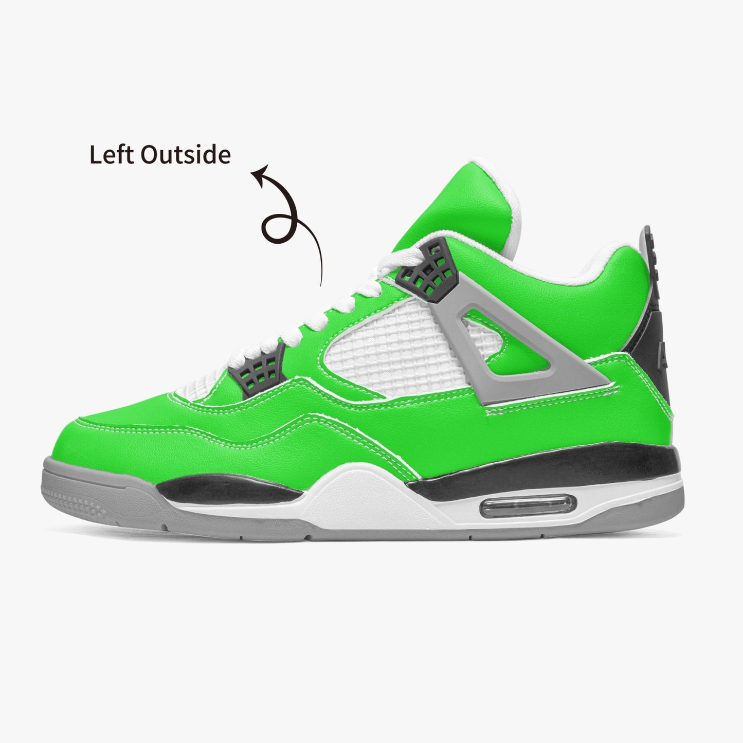 699. AJ4 Basketball Sneakers -Grey Sole