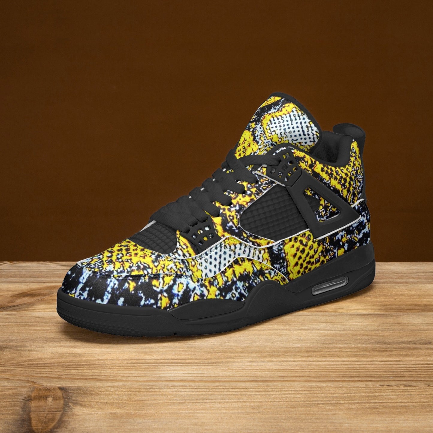 698. AJ4 Basketball Sneakers -Black Sole