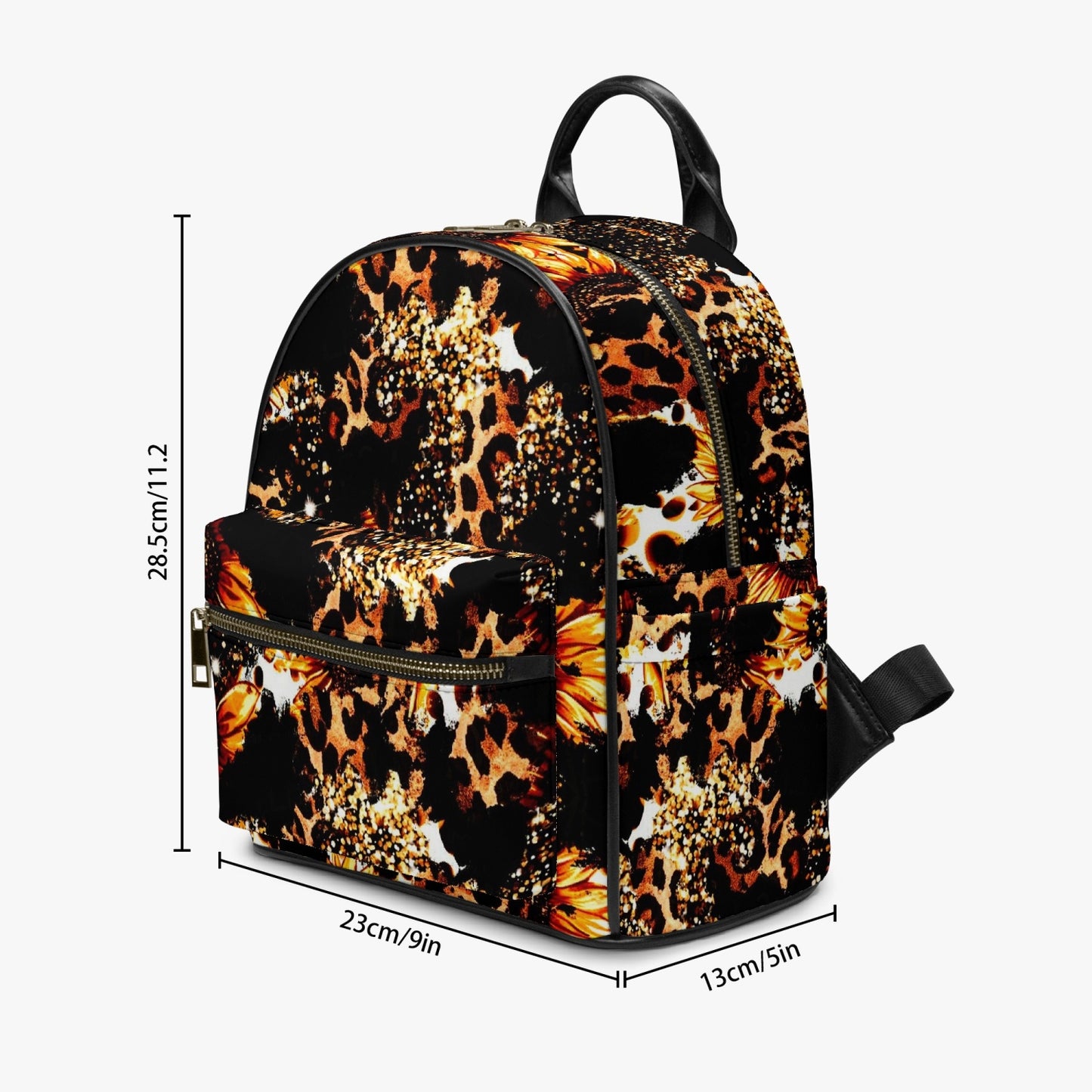 909. All Over Printed PU Backpack