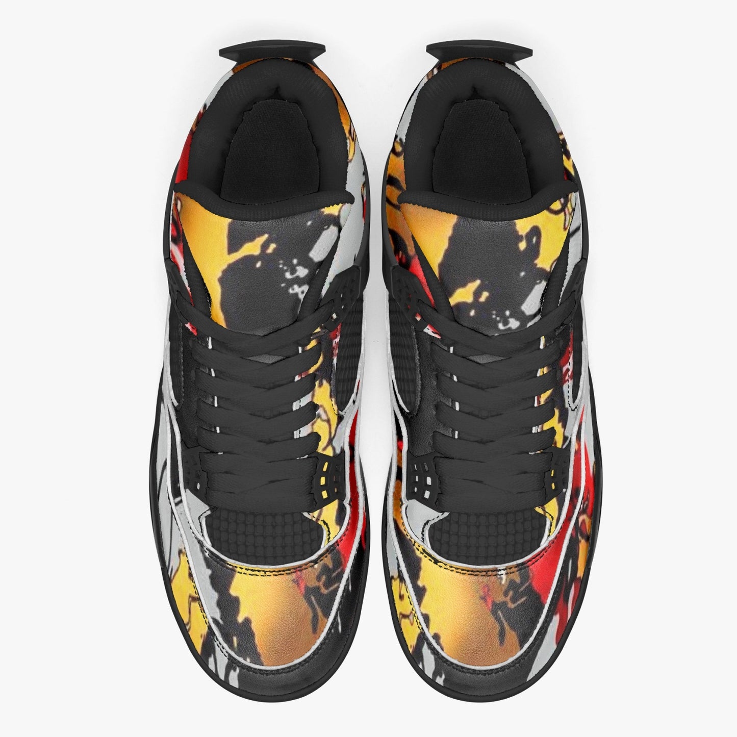 698. AJ4 Basketball Sneakers -Black Sole