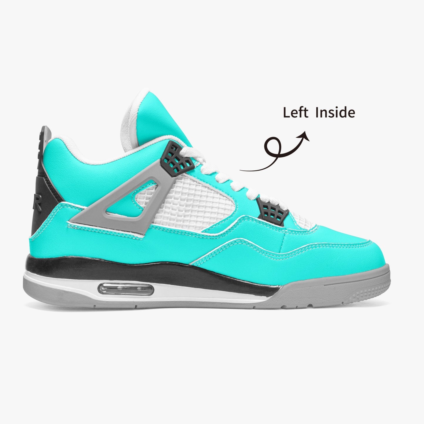 699. AJ4 Basketball Sneakers -Grey Sole