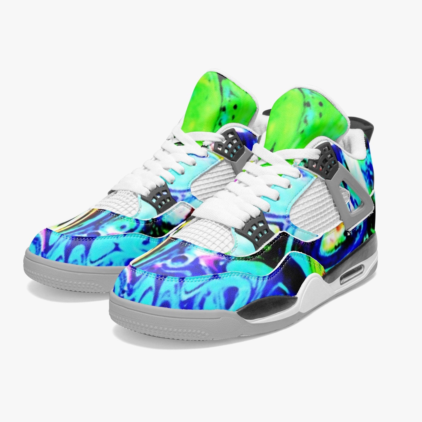 699. AJ4 Basketball Sneakers -Grey Sole