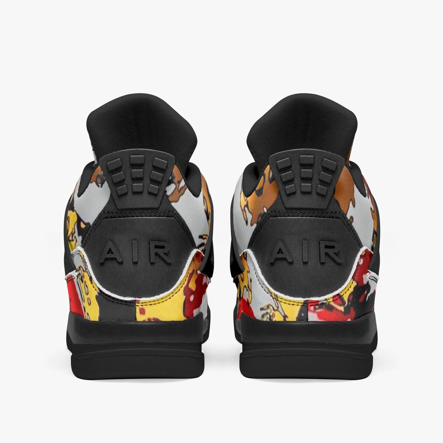 698. AJ4 Basketball Sneakers -Black Sole