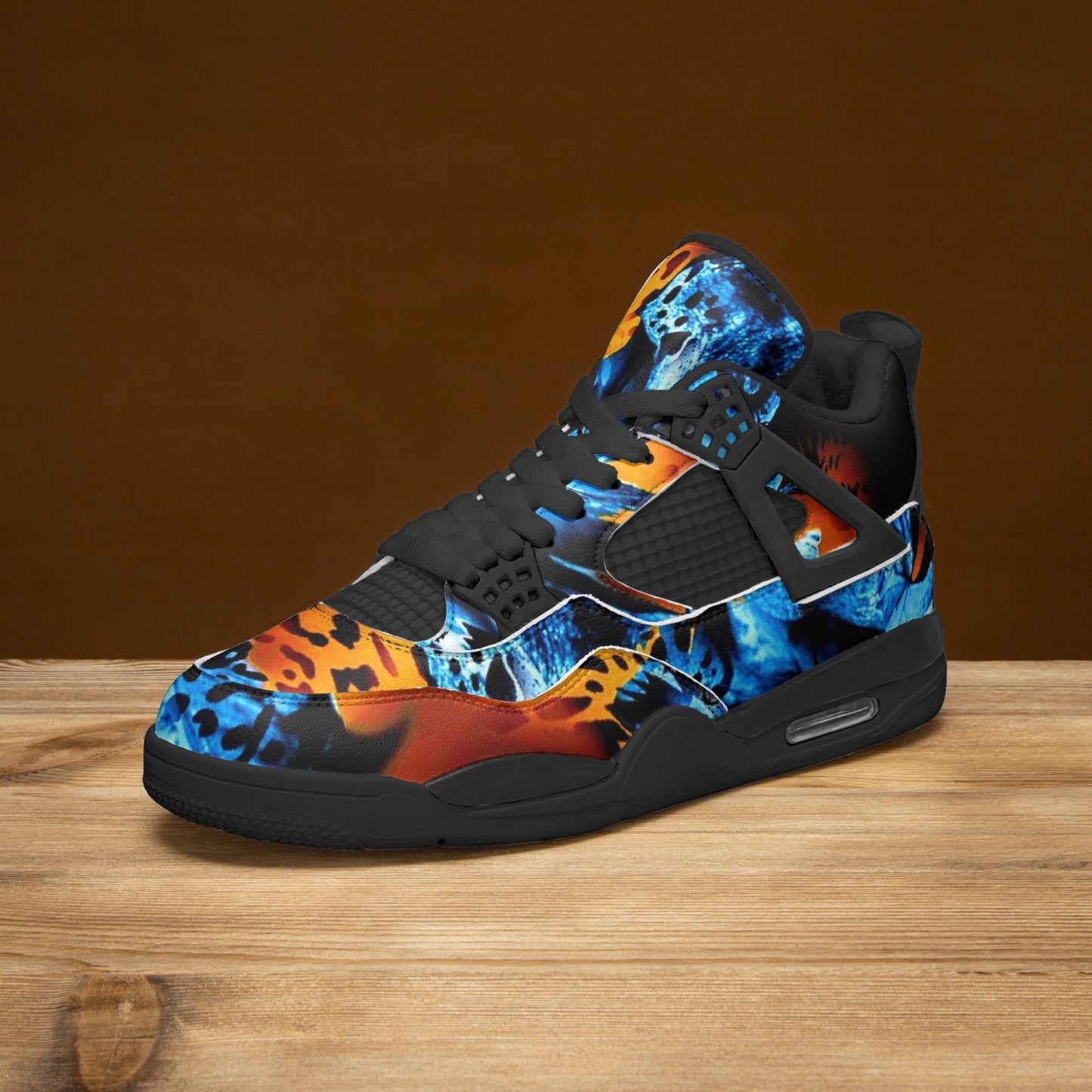 698. AJ4 Basketball Sneakers -Black Sole
