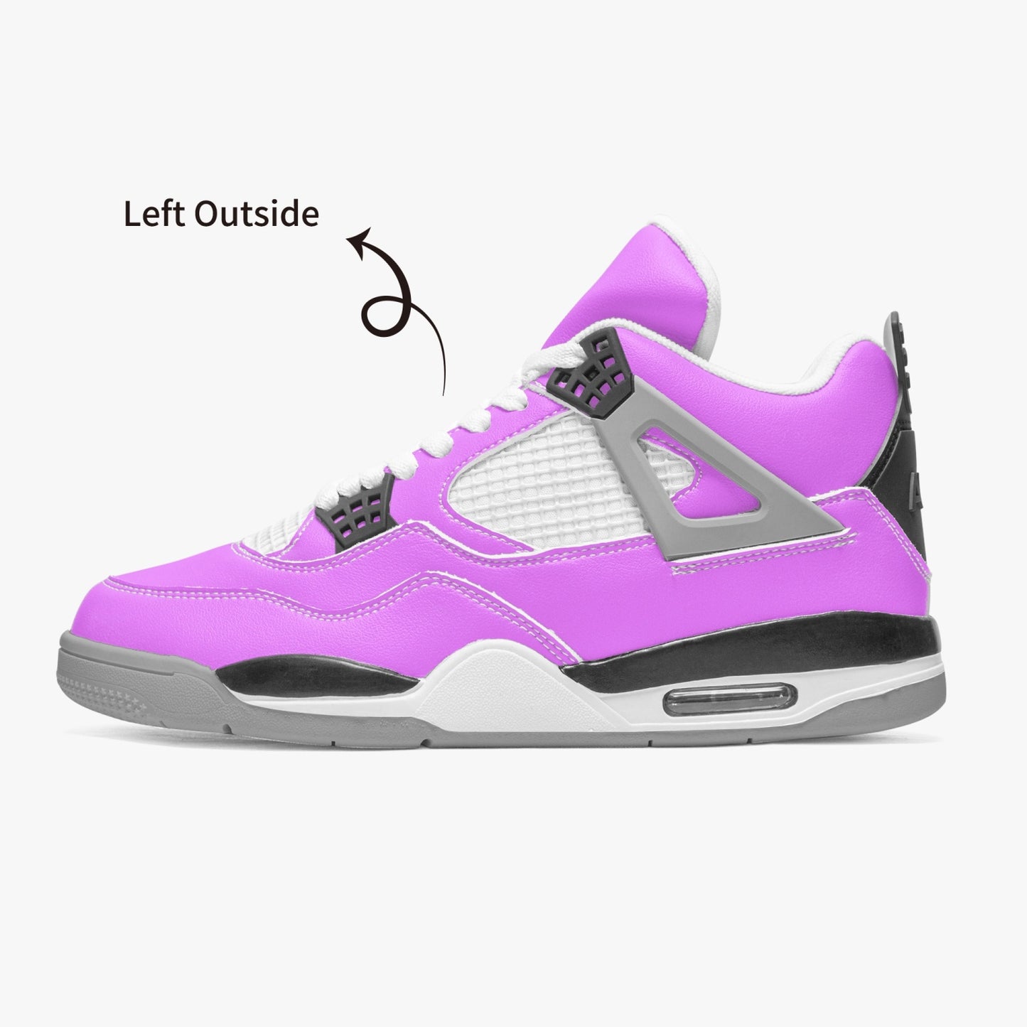 699. AJ4 Basketball Sneakers -Grey Sole