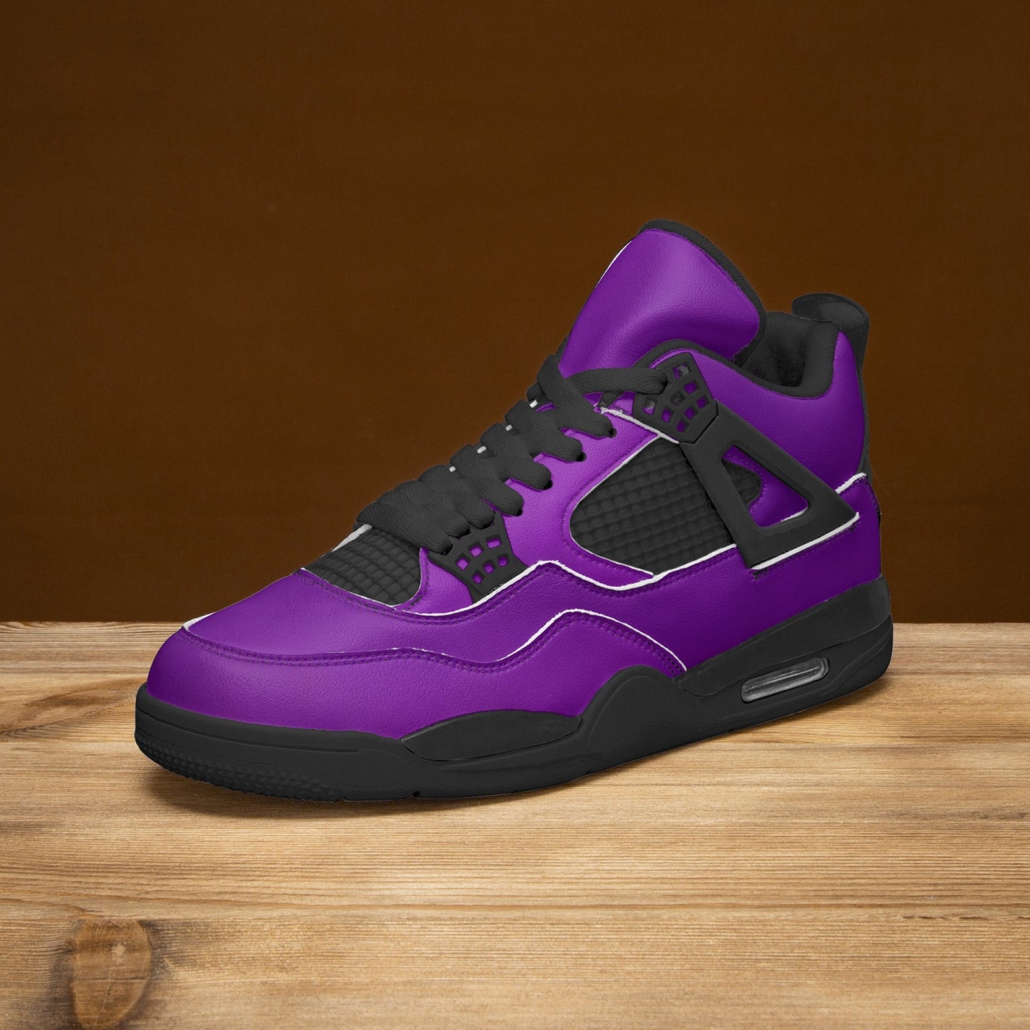 698. AJ4 Basketball Sneakers -Black Sole