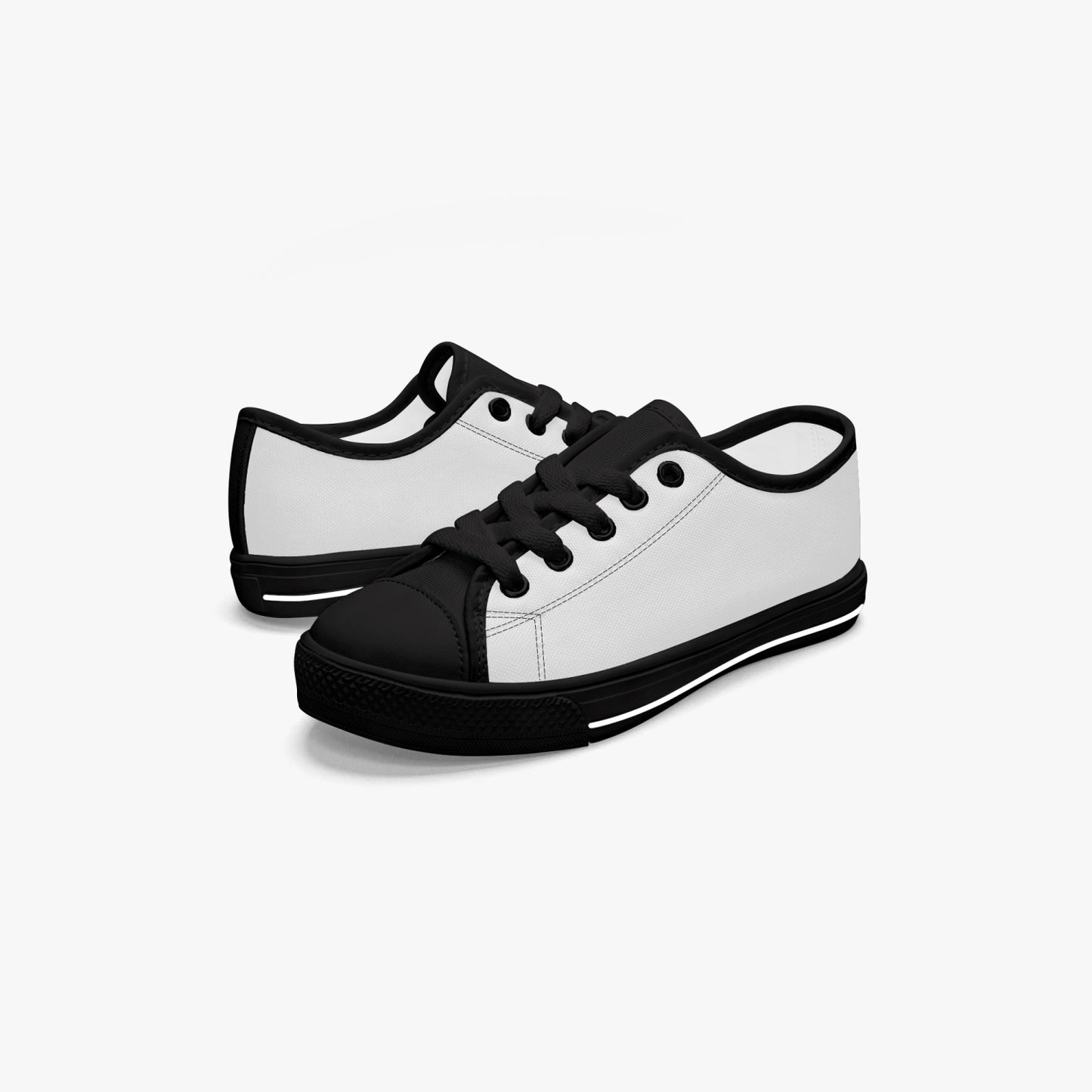 421.Kid’s Low-Top Canvas Shoes-Black