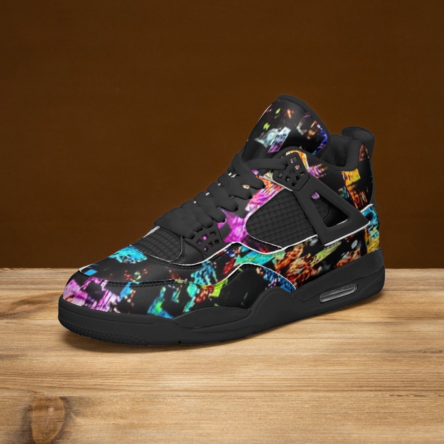 698. AJ4 Basketball Sneakers -Black Sole