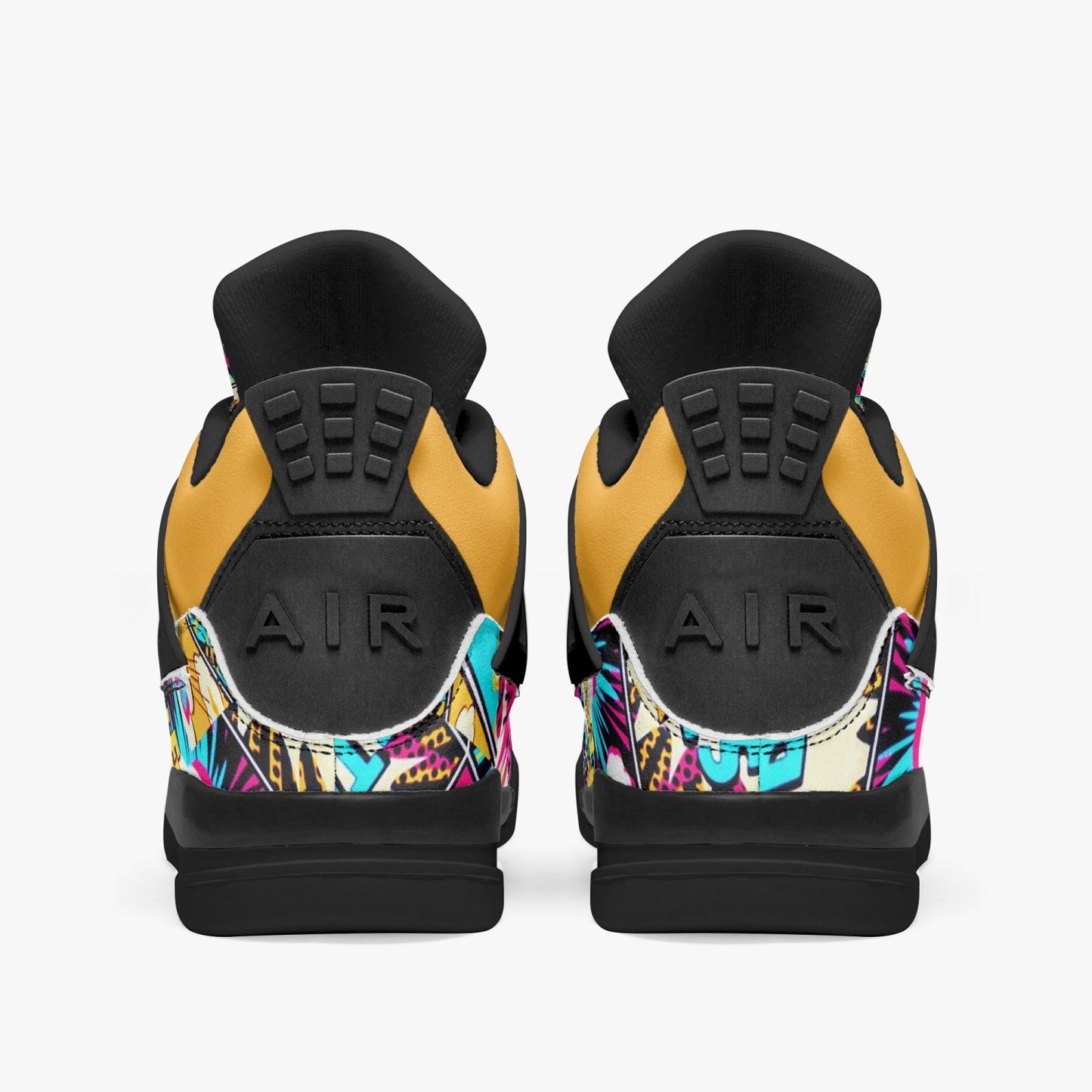 698. AJ4 Basketball Sneakers -Black Sole