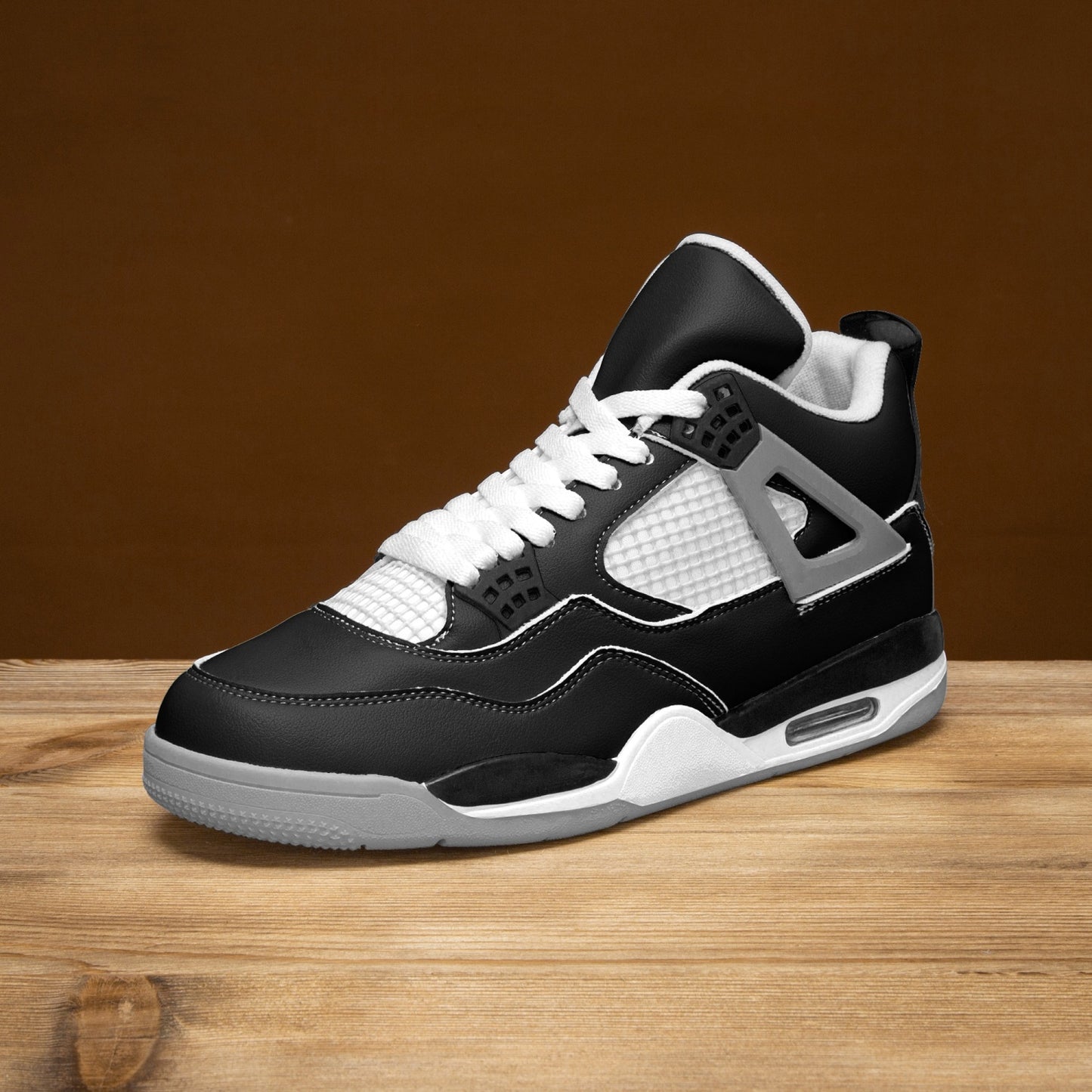 699. AJ4 Basketball Sneakers -Grey Sole