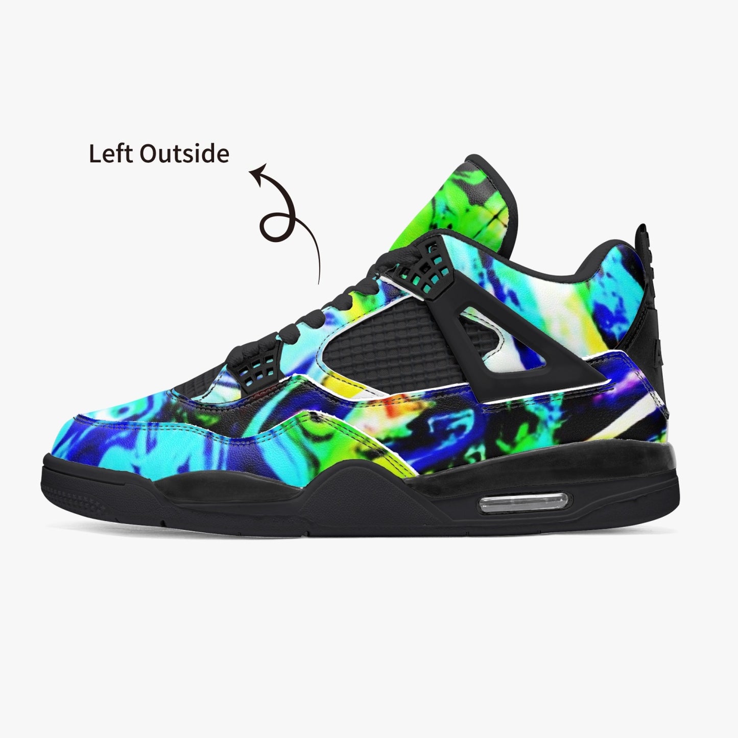 698. AJ4 Basketball Sneakers -Black Sole