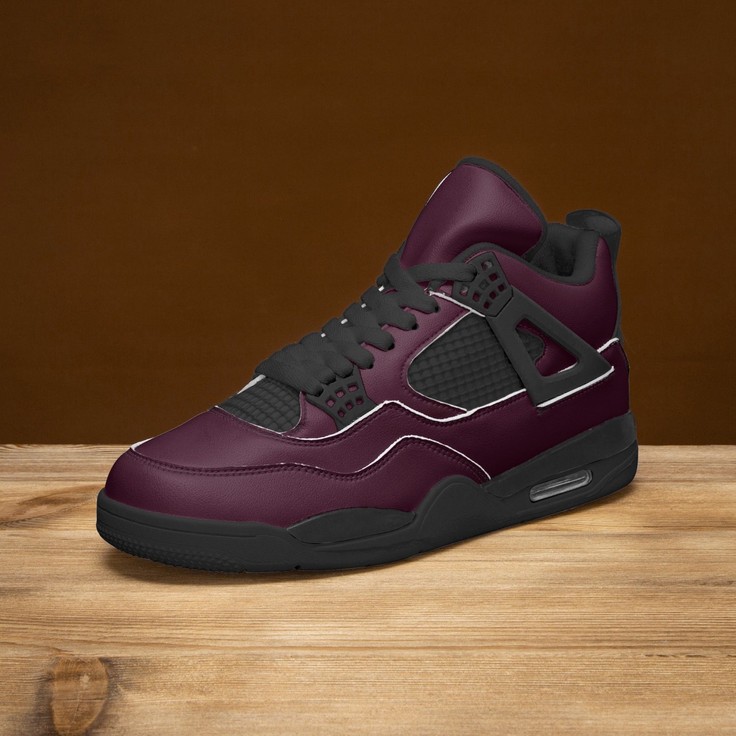 698. AJ4 Basketball Sneakers -Black Sole