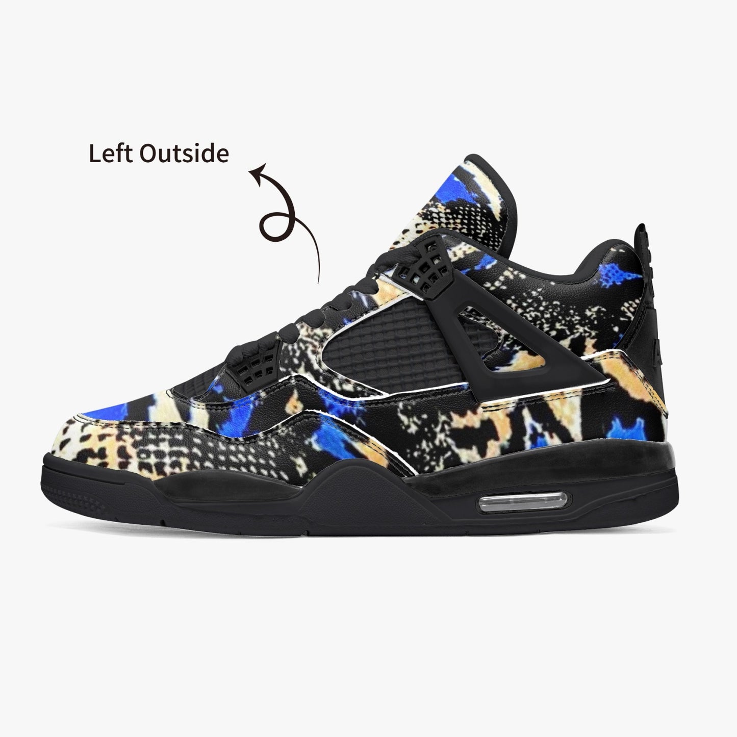 698. AJ4 Basketball Sneakers -Black Sole