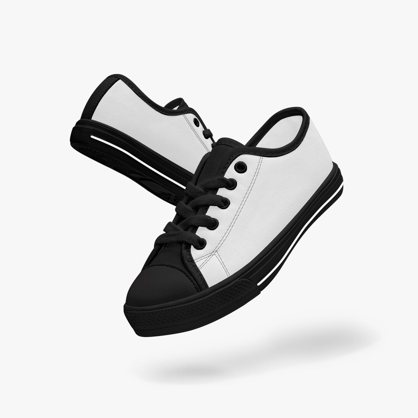 421.Kid’s Low-Top Canvas Shoes-Black
