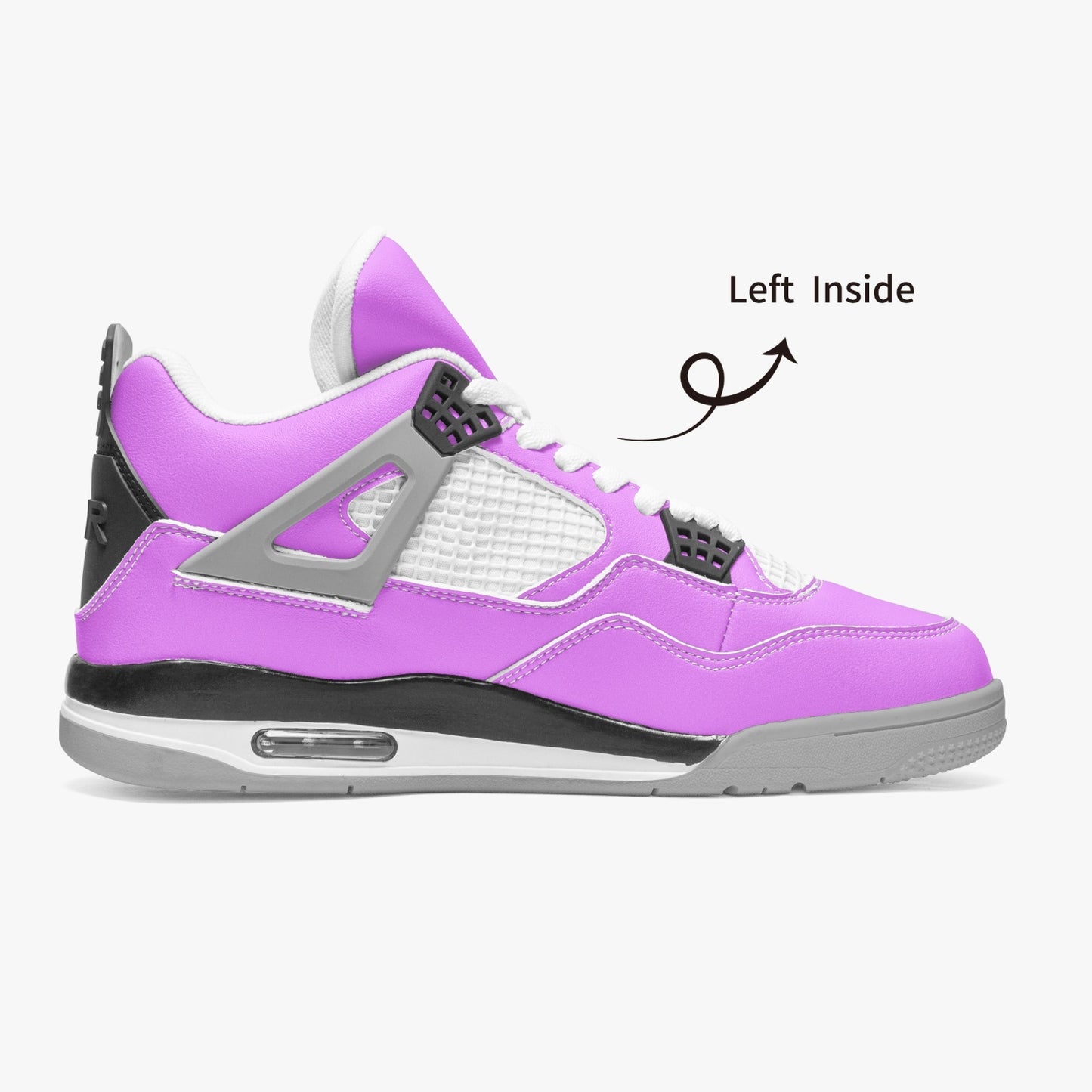699. AJ4 Basketball Sneakers -Grey Sole