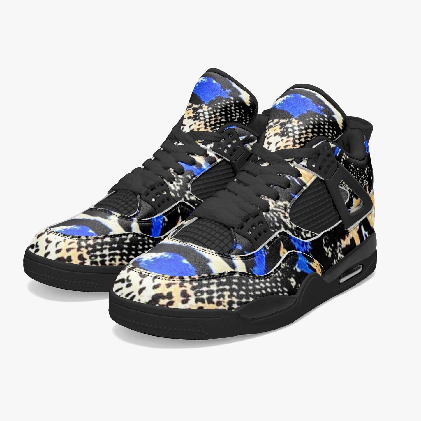 698. AJ4 Basketball Sneakers -Black Sole