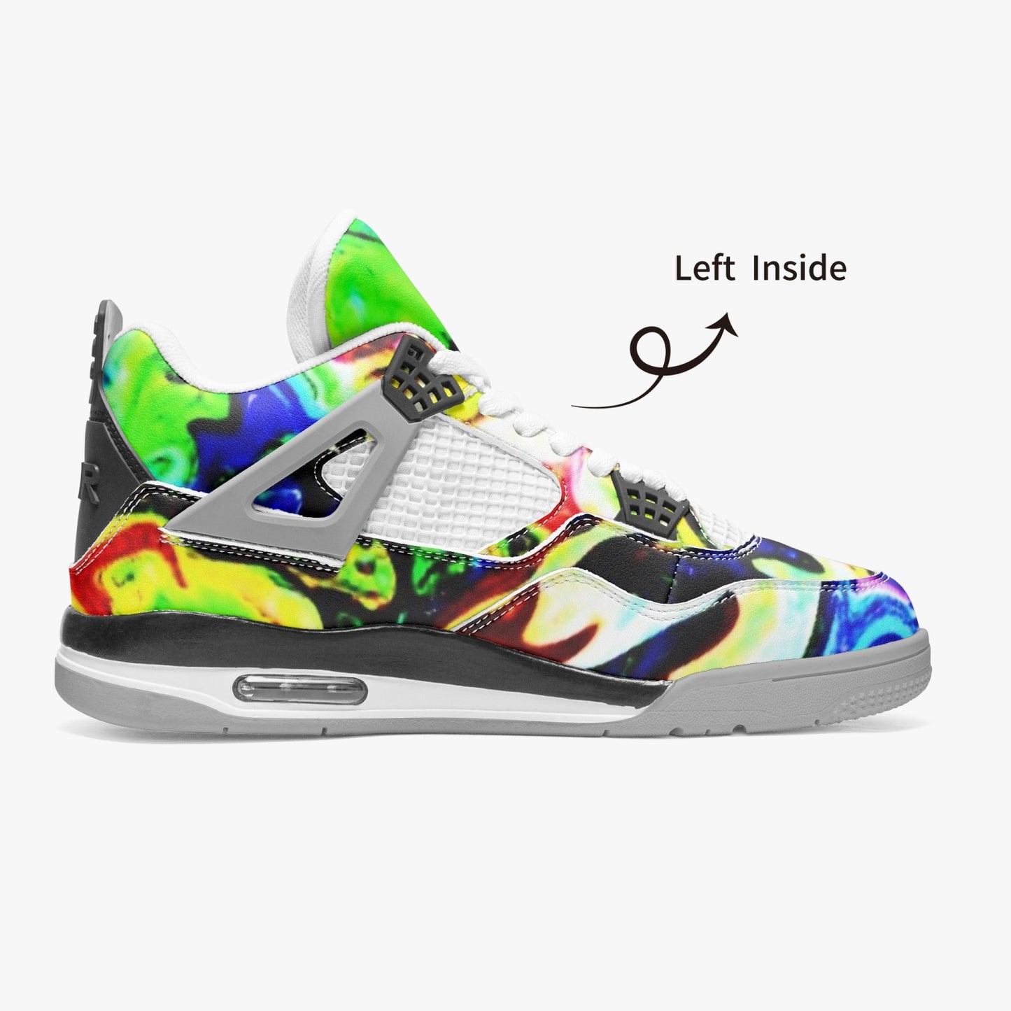 699. AJ4 Basketball Sneakers -Grey Sole