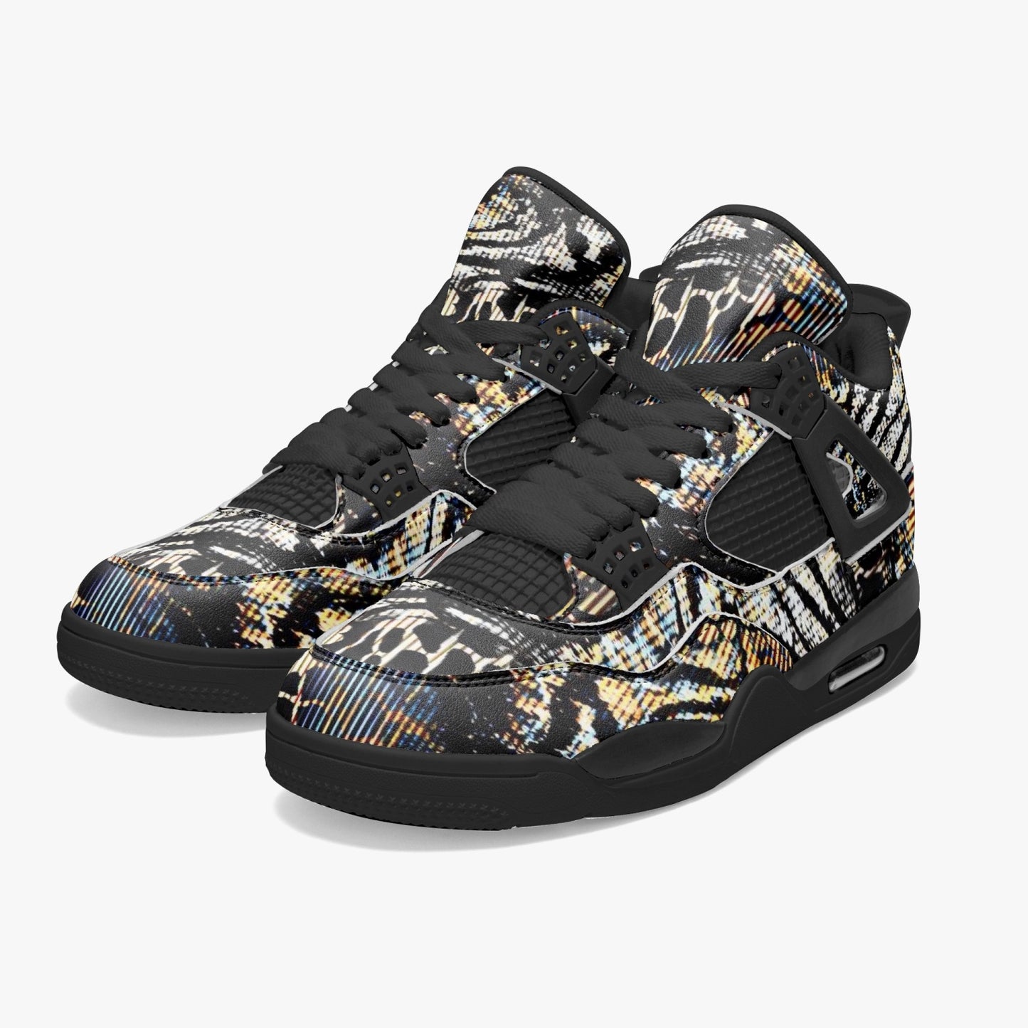 698. AJ4 Basketball Sneakers -Black Sole