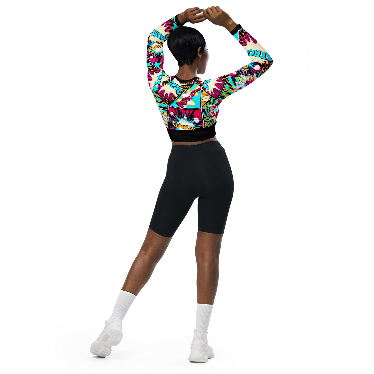 long-sleeve crop top
