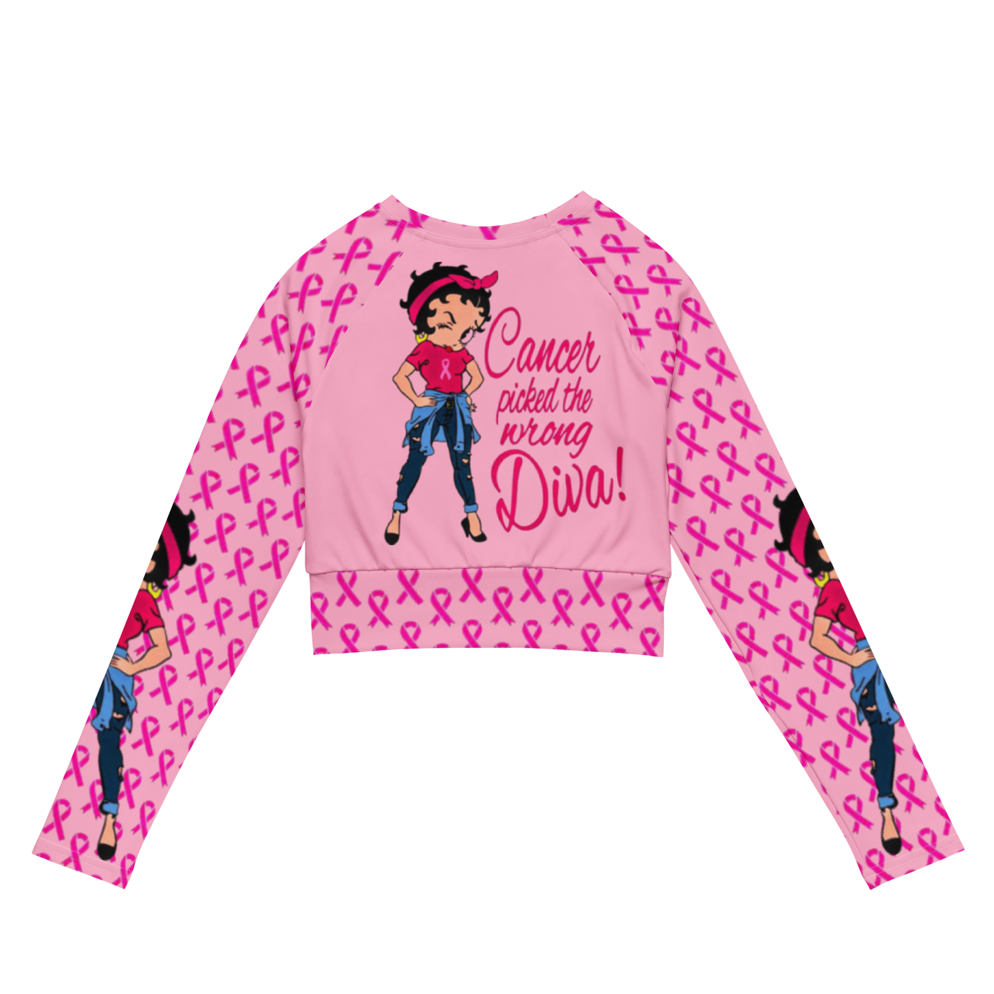 long-sleeve crop top