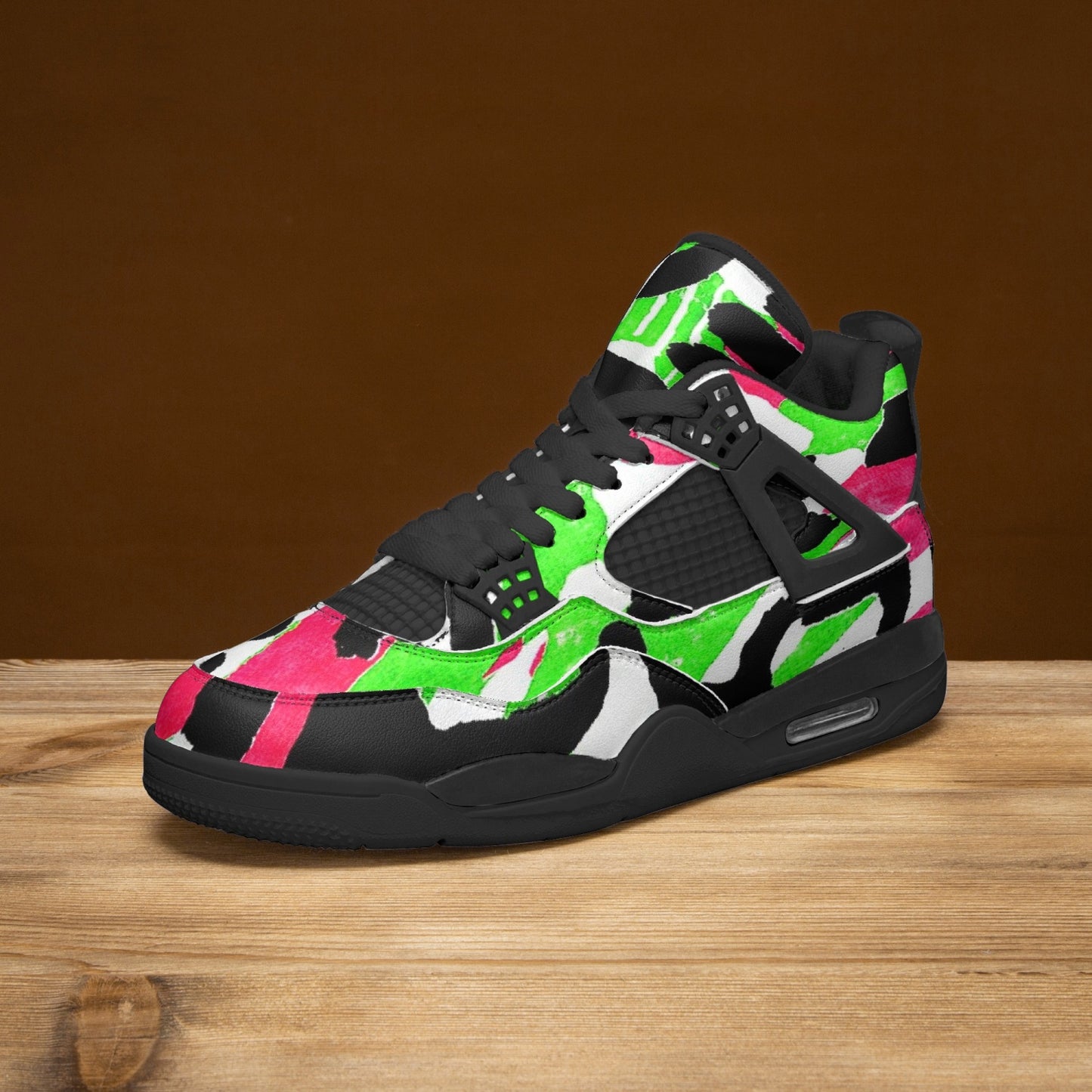 698. AJ4 Basketball Sneakers -Black Sole