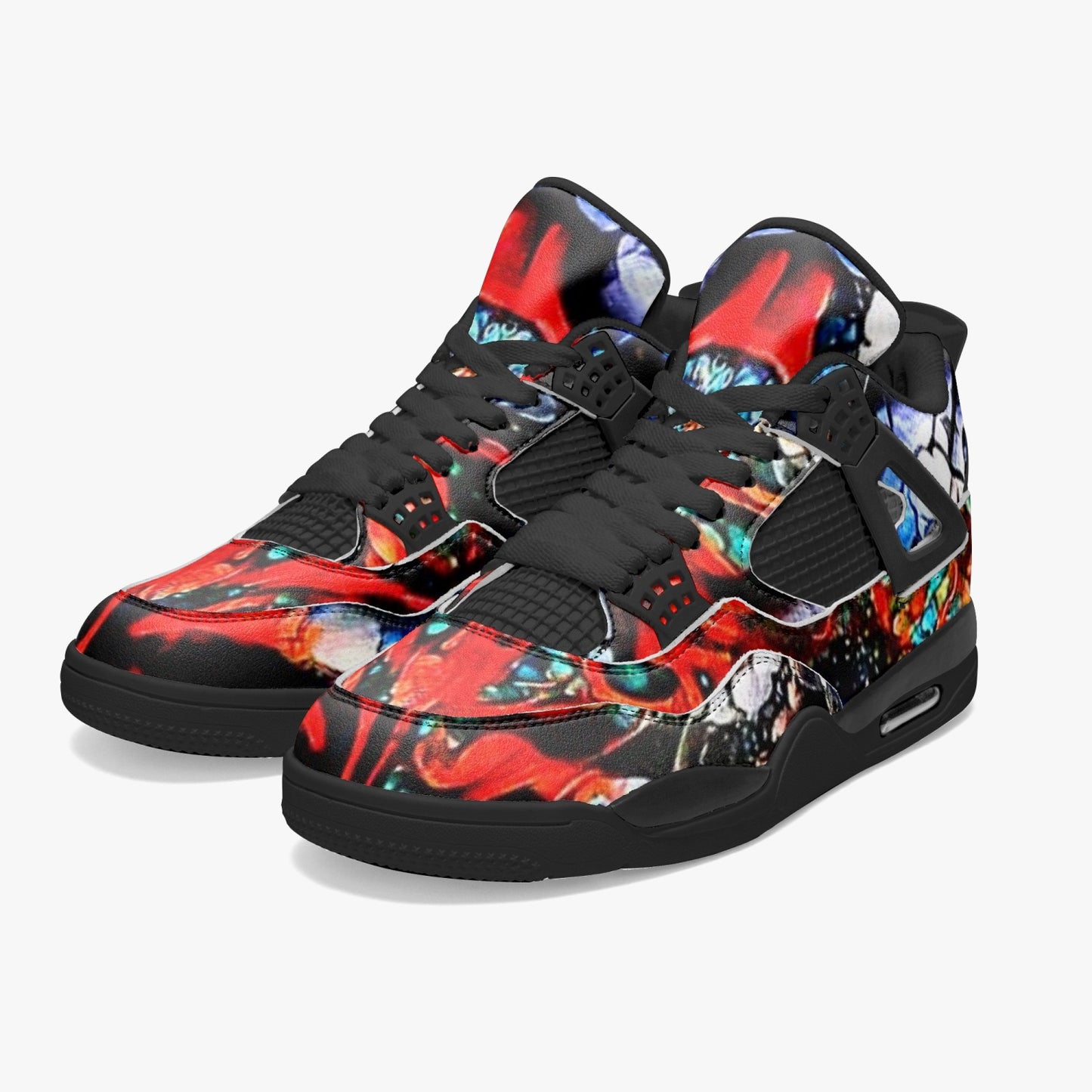 698. AJ4 Basketball Sneakers -Black Sole