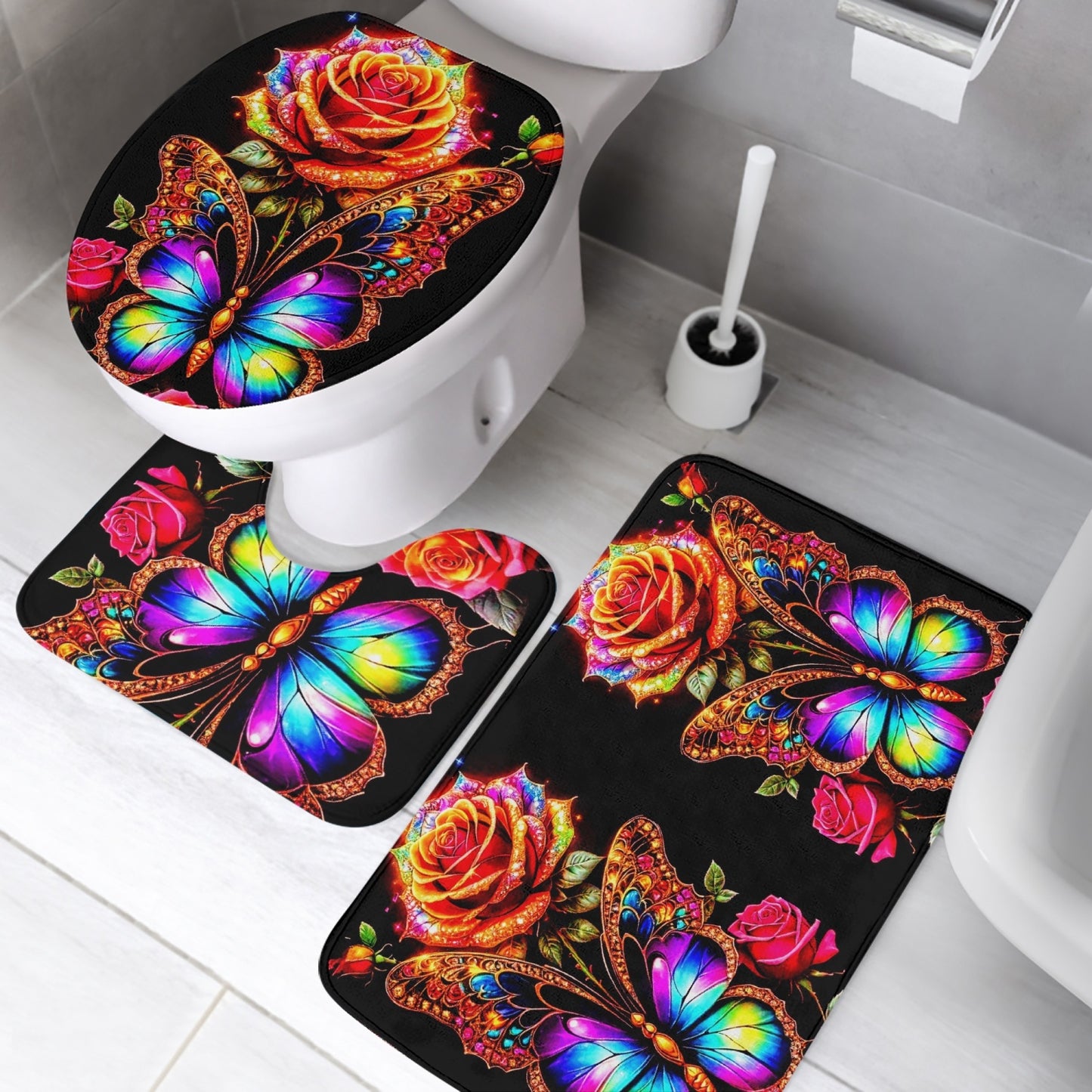 778. 3 Pcs Toilet Rug Set