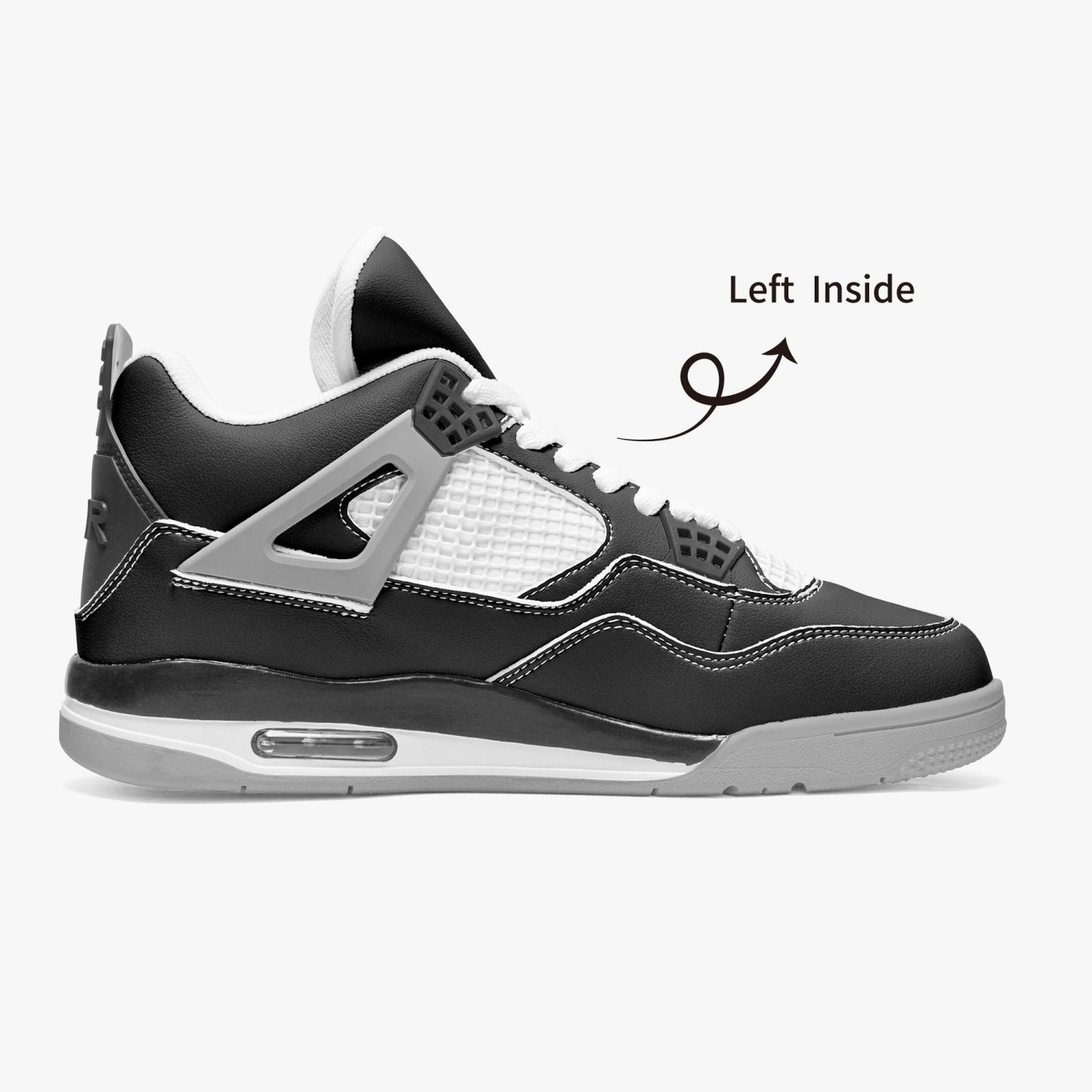 699. AJ4 Basketball Sneakers -Grey Sole