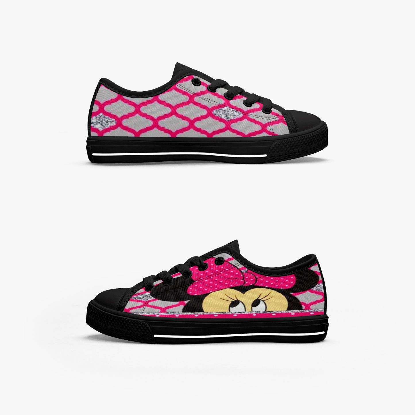 421.Kid’s Low-Top Canvas Shoes-Black