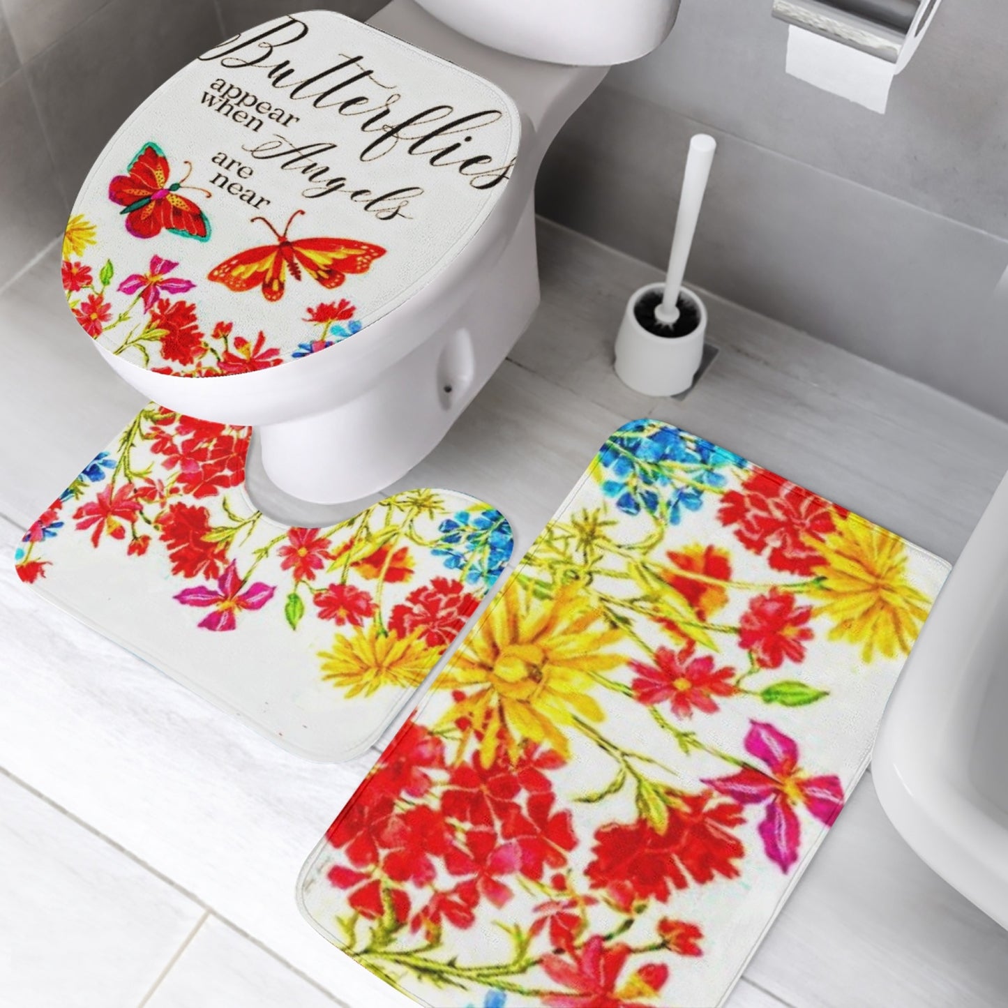 778. 3 Pcs Toilet Rug Set