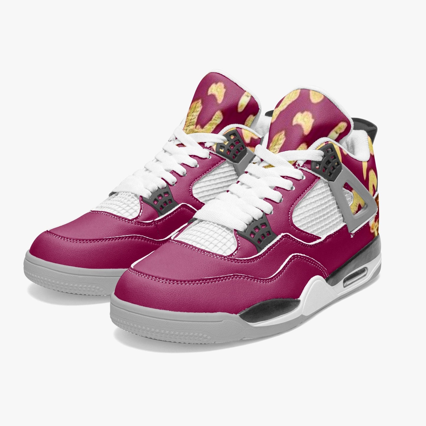 699. AJ4 Basketball Sneakers -Grey Sole
