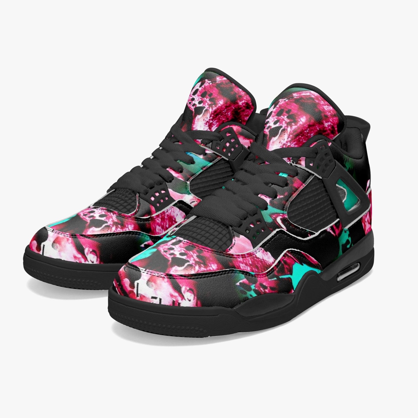 698. AJ4 Basketball Sneakers -Black Sole