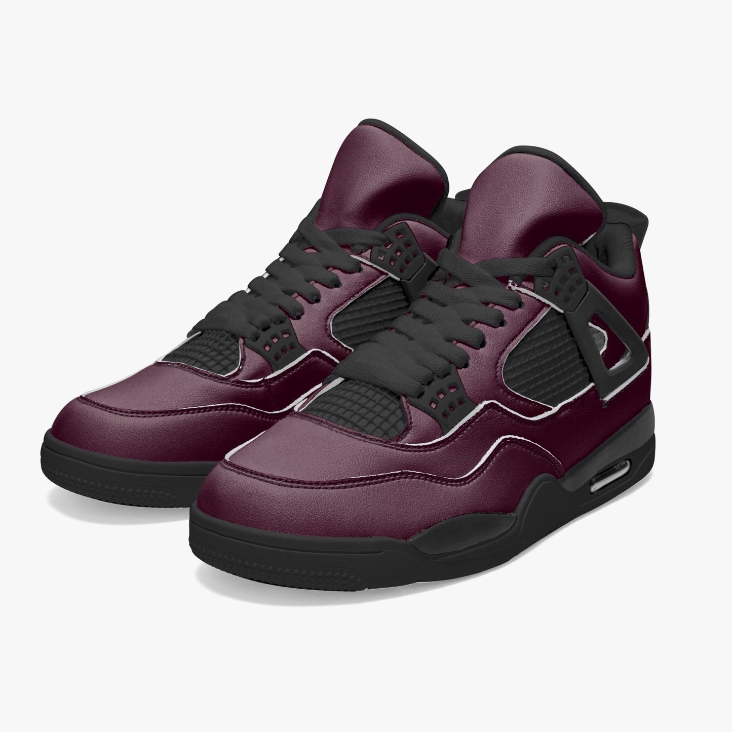 698. AJ4 Basketball Sneakers -Black Sole