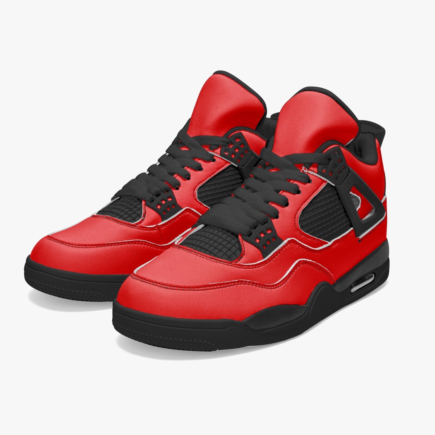 698. AJ4 Basketball Sneakers -Black Sole