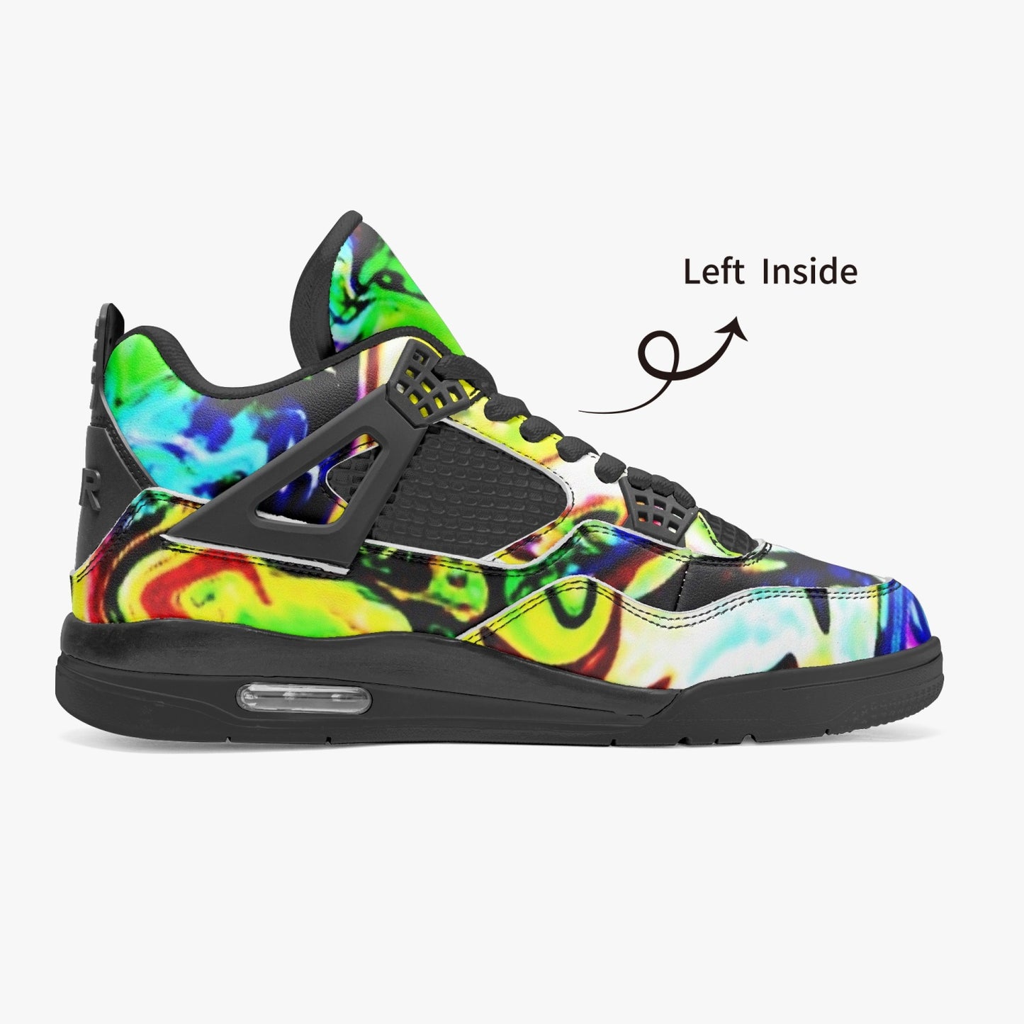 698. AJ4 Basketball Sneakers -Black Sole