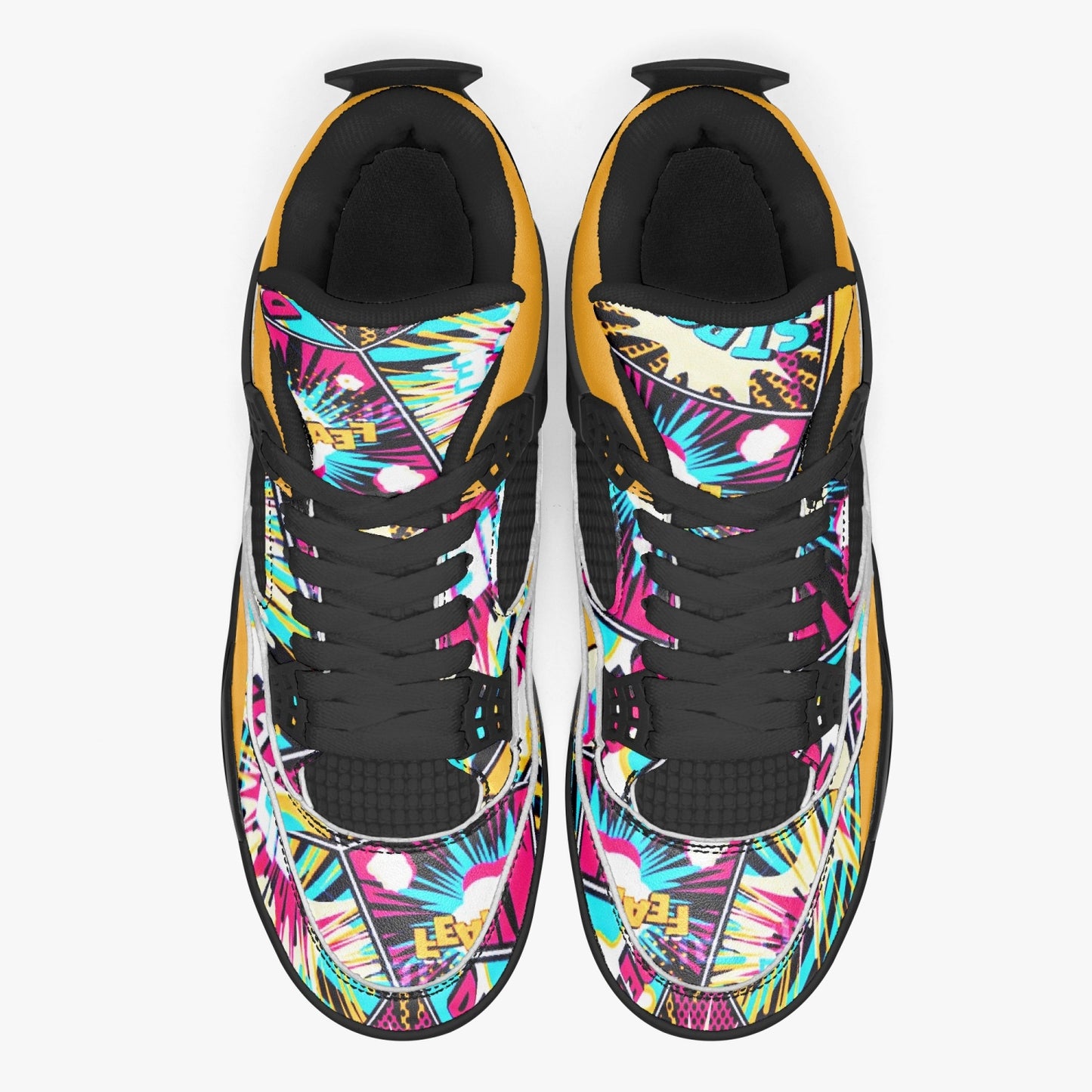 698. AJ4 Basketball Sneakers -Black Sole