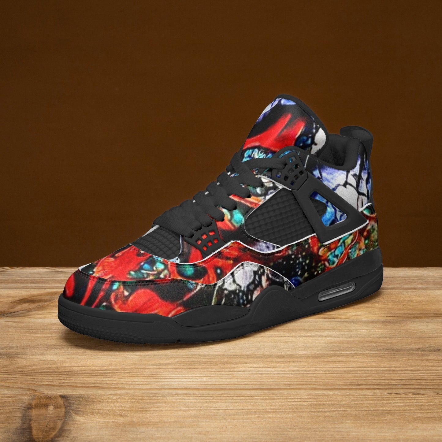 698. AJ4 Basketball Sneakers -Black Sole
