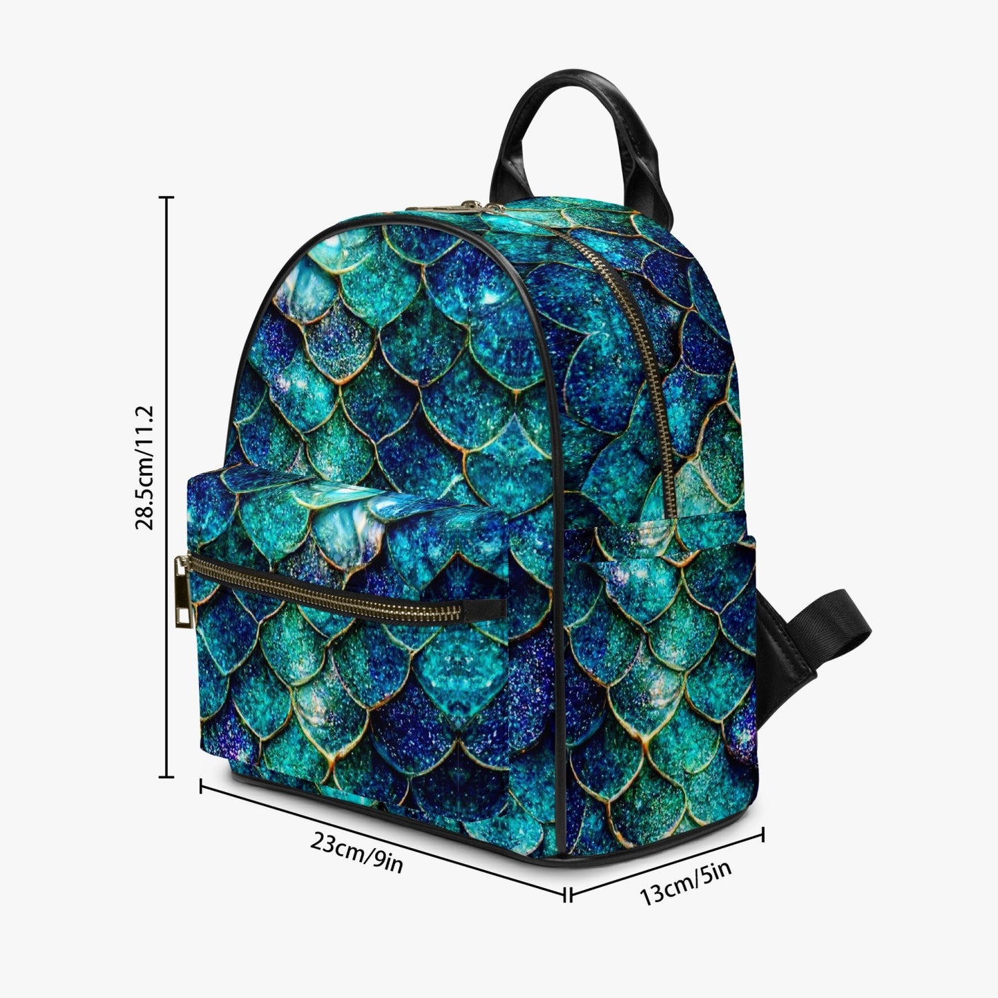 909. All Over Printed PU Backpack